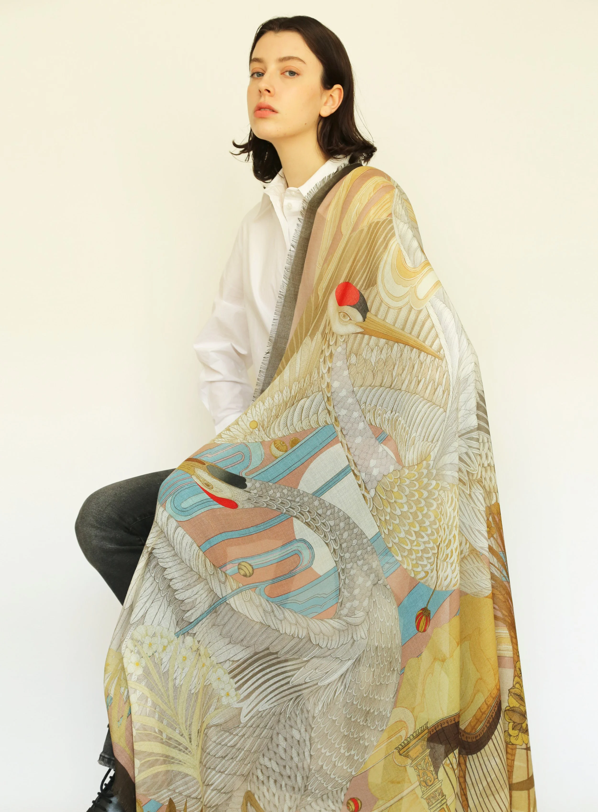 Cashmere Silk The Cranes / Day