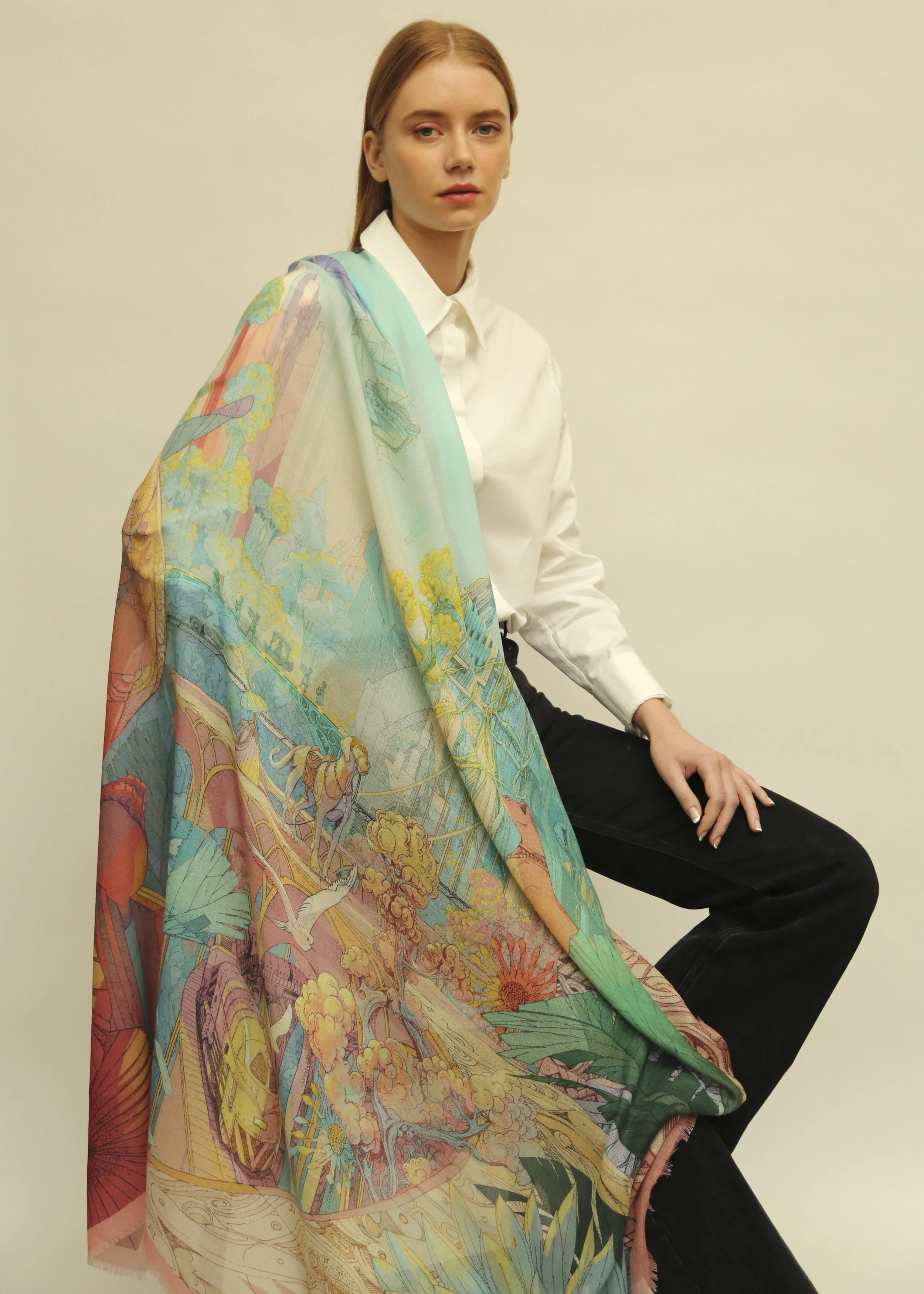 New York Dawn Cashmere Silk