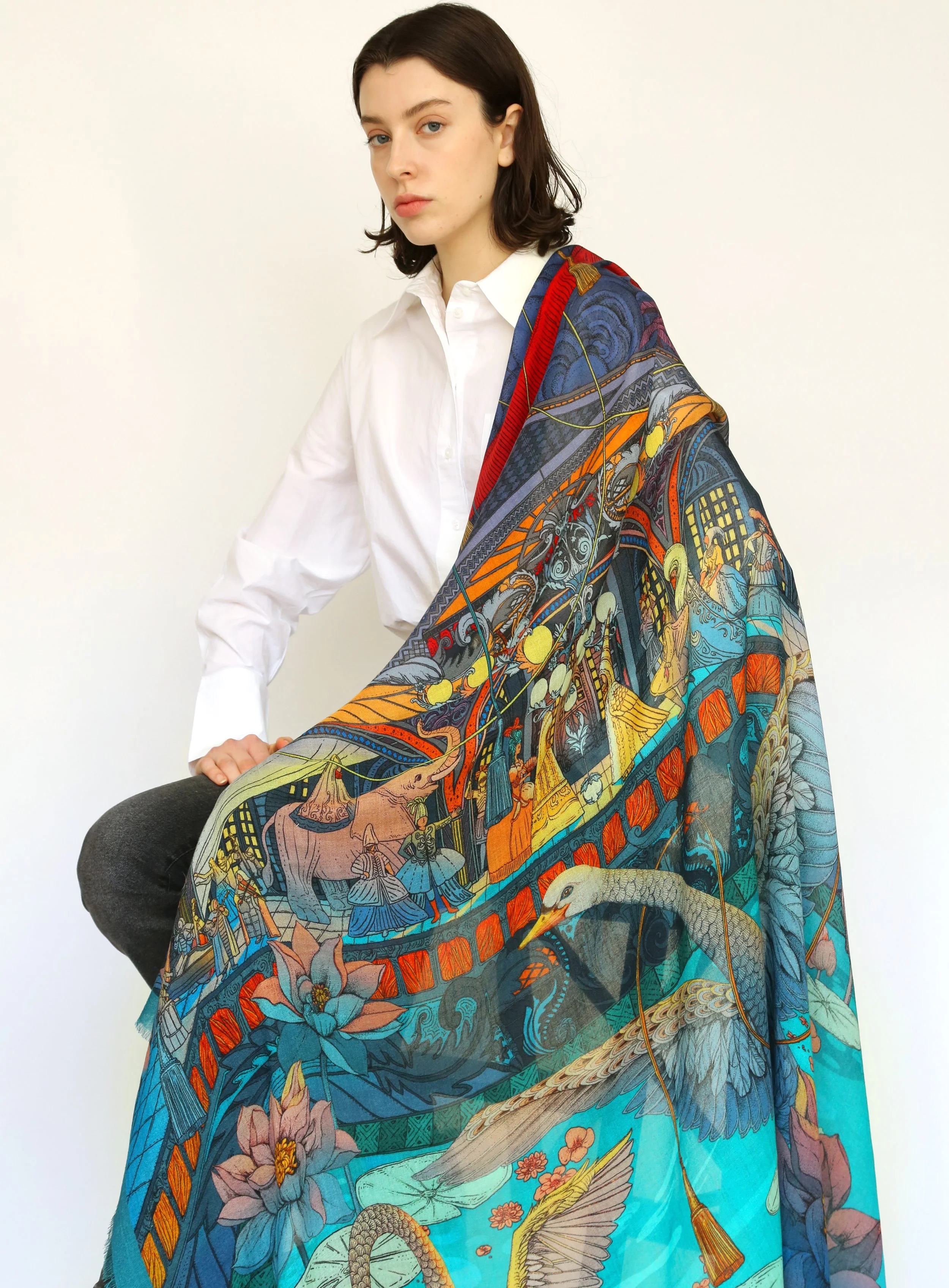 Cashmere Silk The Opera House / Blue