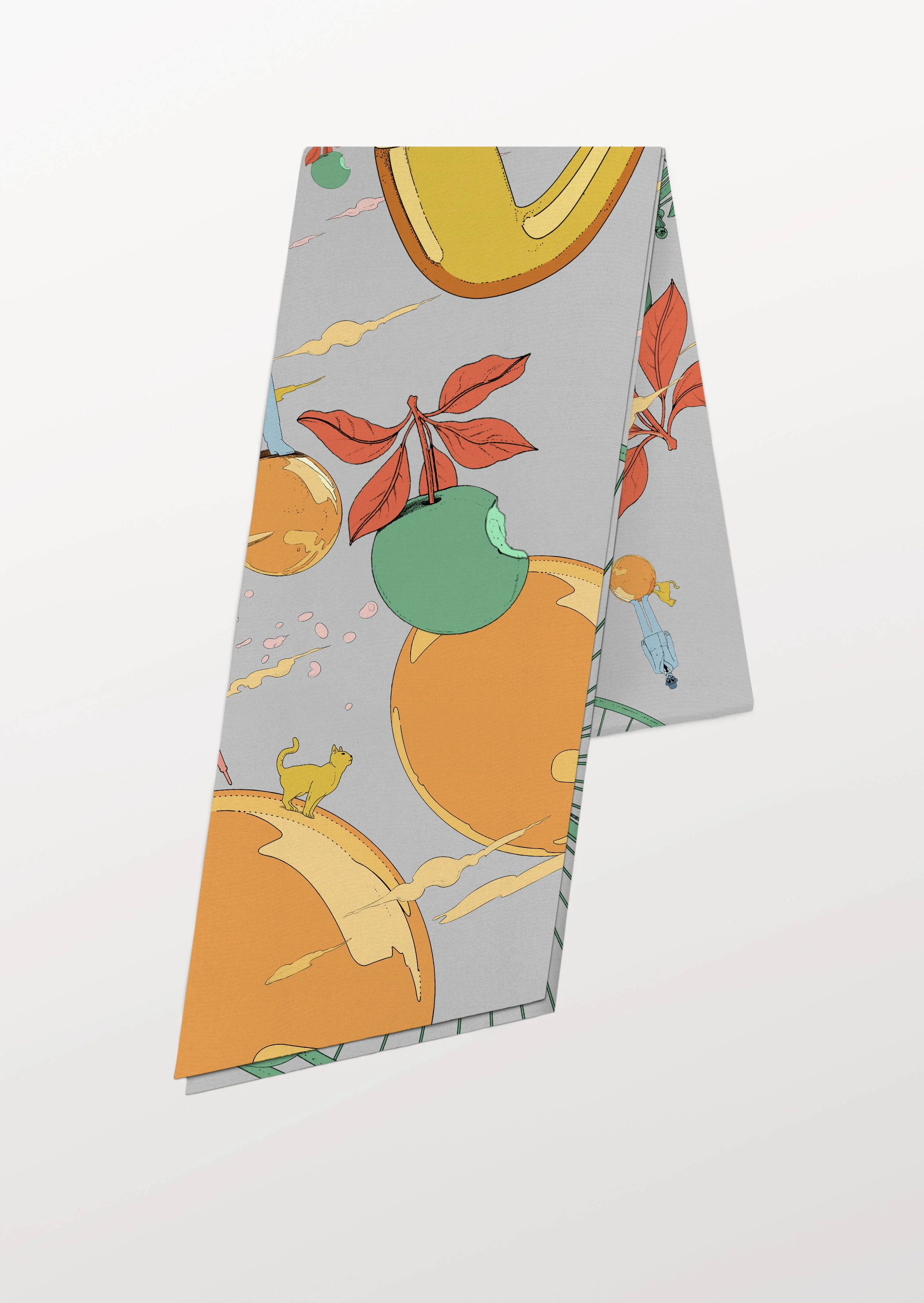 René Silver Large Twill Band