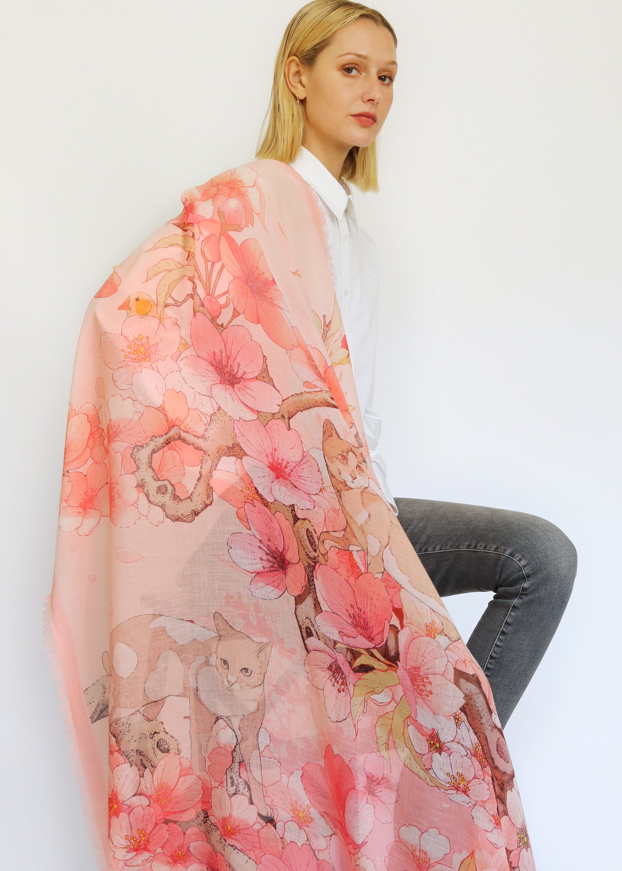 Hide and Seek / Pink Cashmere Silk