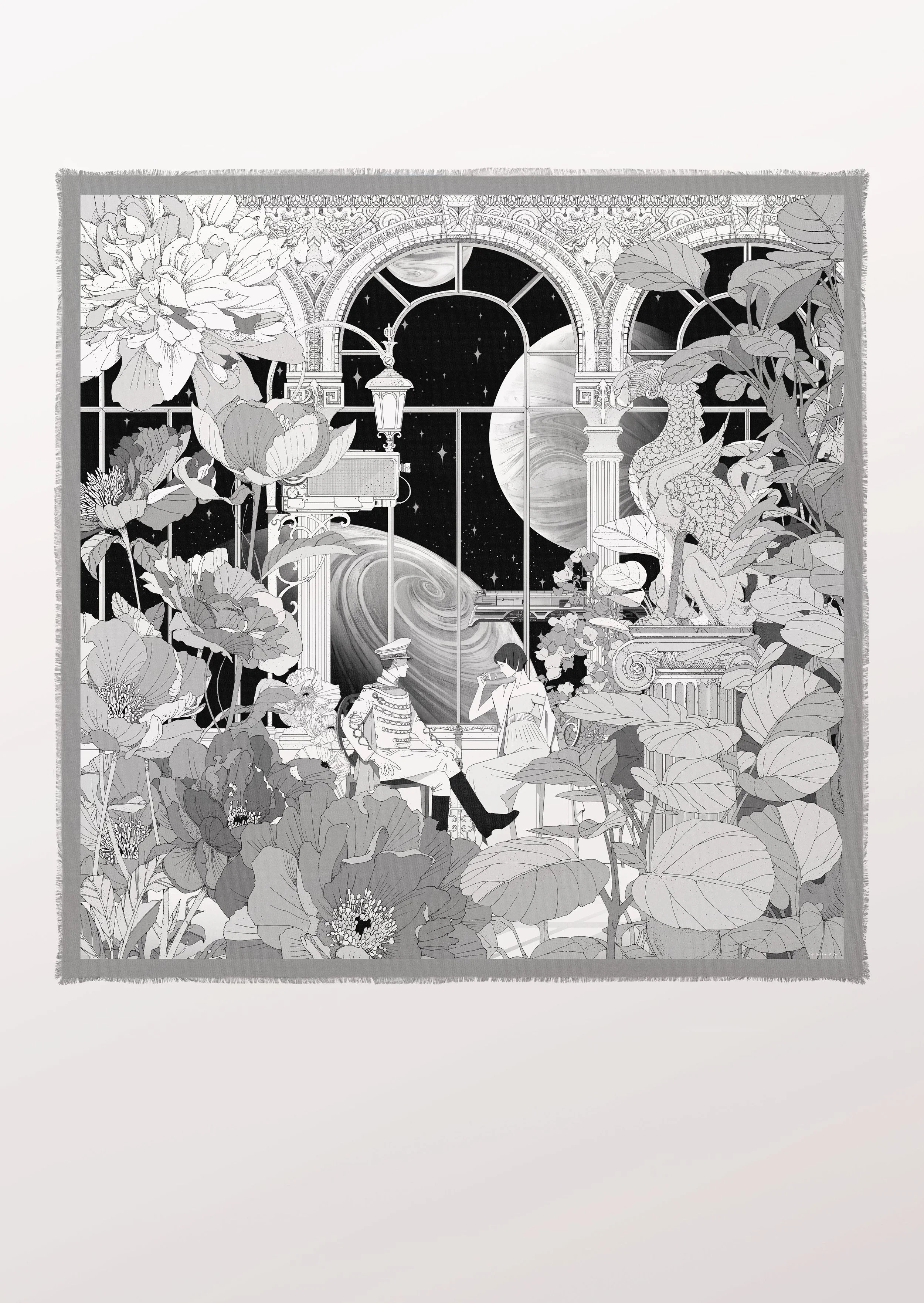 The Galaxies Express / BW Cashmere Silk