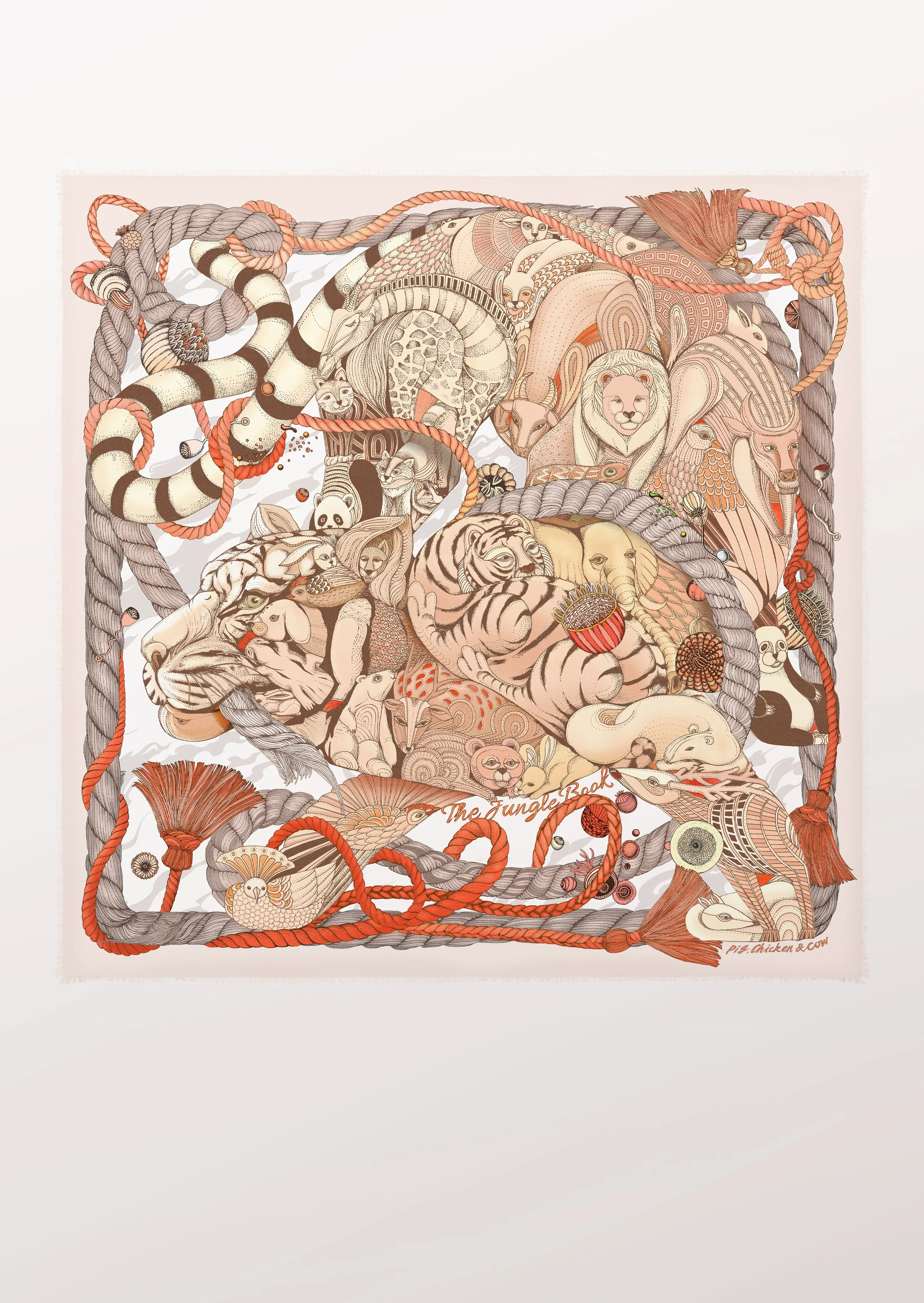 The Jungle Book / Beige Cashmere Silk