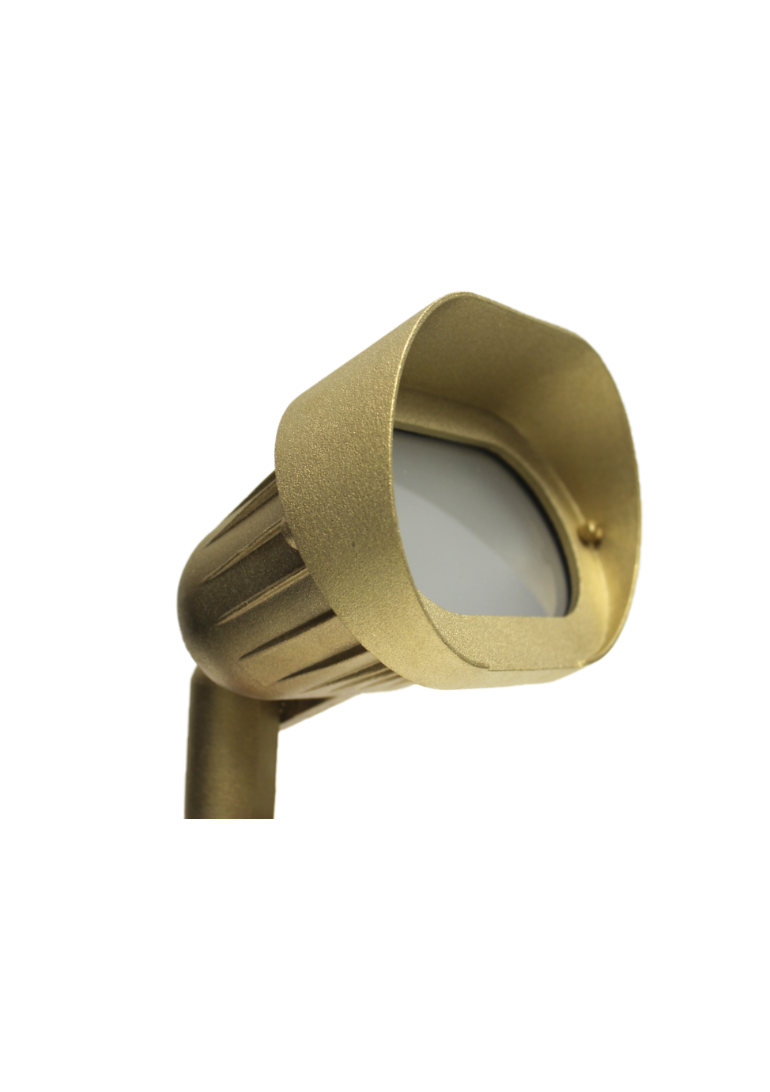 Close-up of a gold-colored telescope with a black eyepiece.