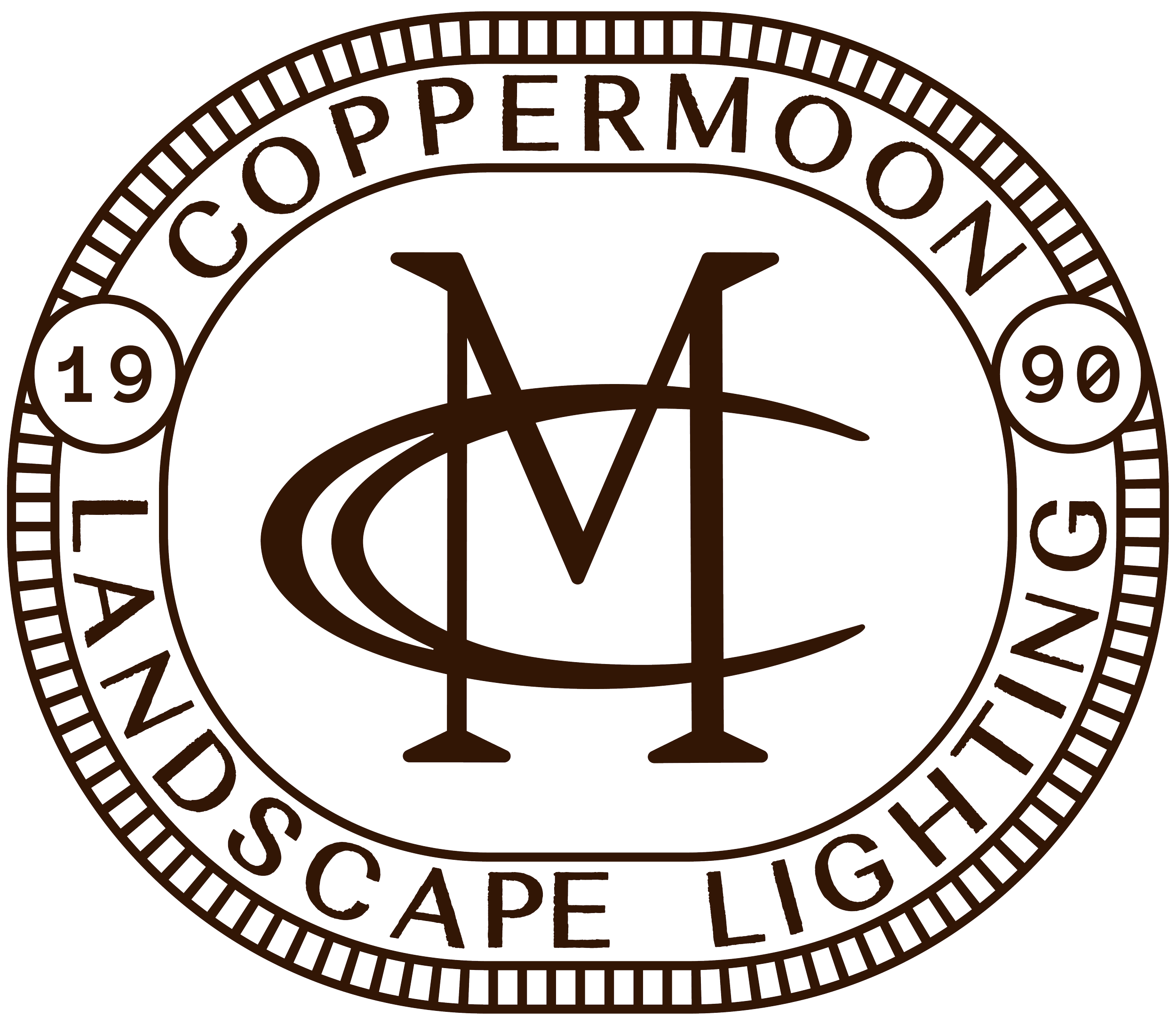 Close-up of a circular stamp or badge with the words 'COOPERATIVE PERMISSION' and the years '1990' and '2010' surrounding a central design featuring an eye chart, a feather, an hourglass, a book, and a globe.