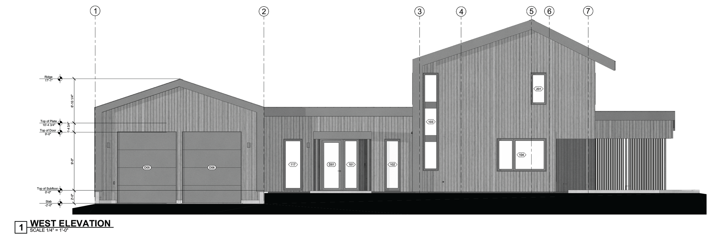 Modern, high performance, elevation designed by Trimbach in Victor Idaho.