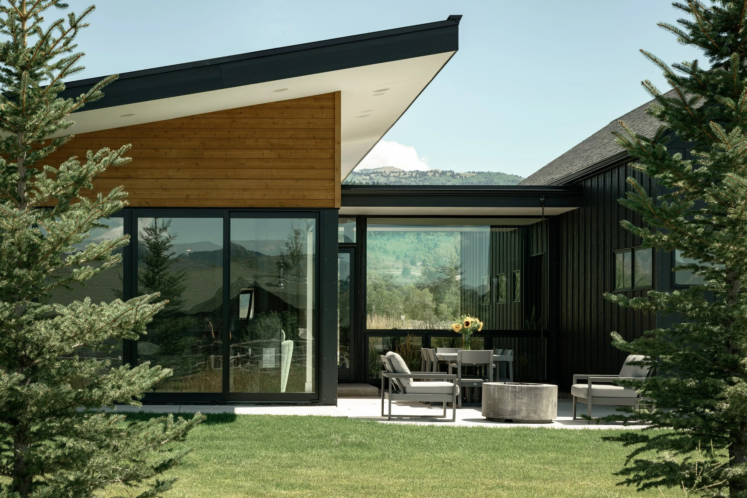 Scandinavian modern residence designed by Trimbach Builders & Design Studio in Victor, Idaho