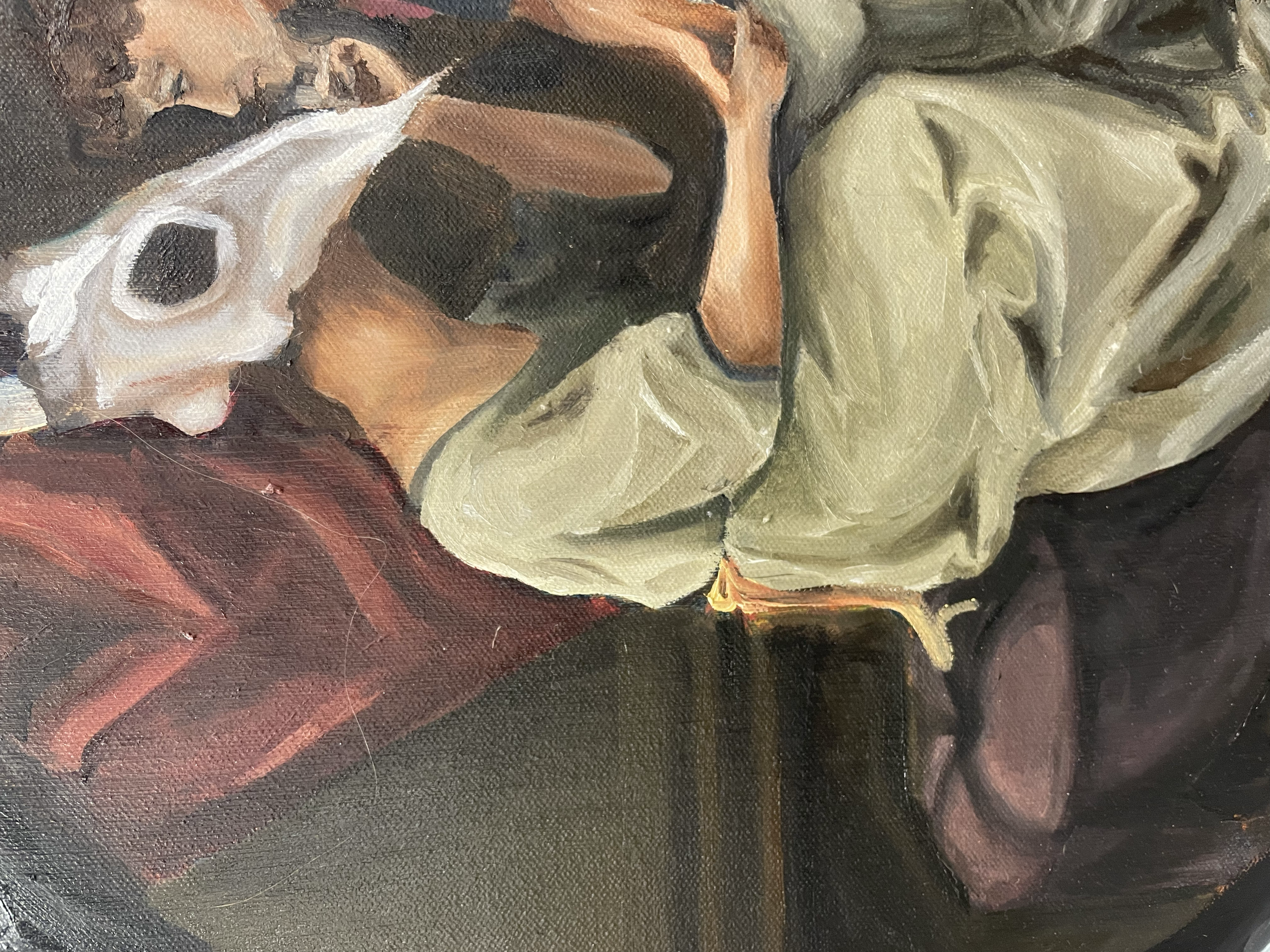 "Untitled recreation of an Angelica Kauffman" Oil Paint 2025