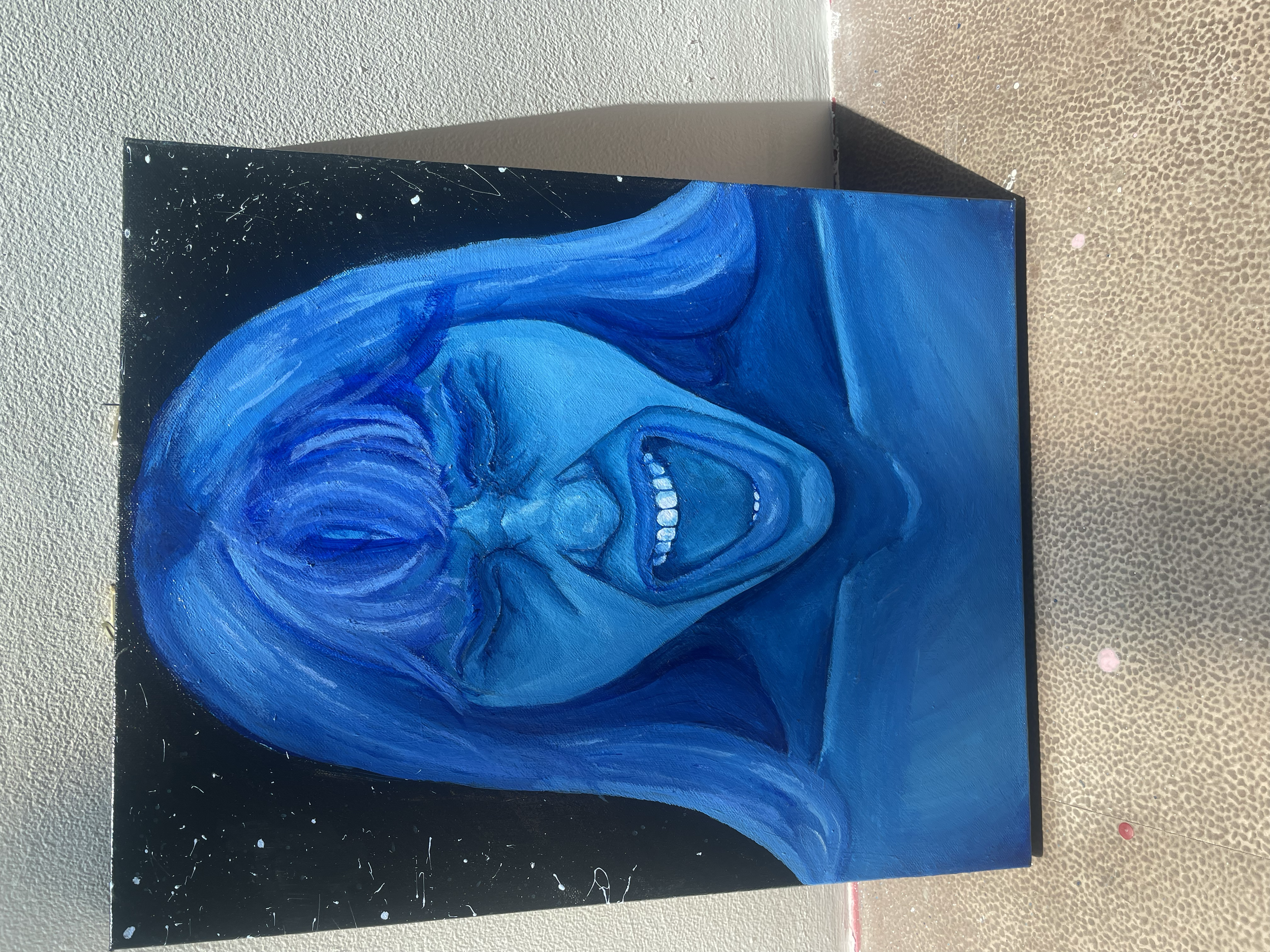 "Untitled Self Portrait 64" Acrylic Paint 2024