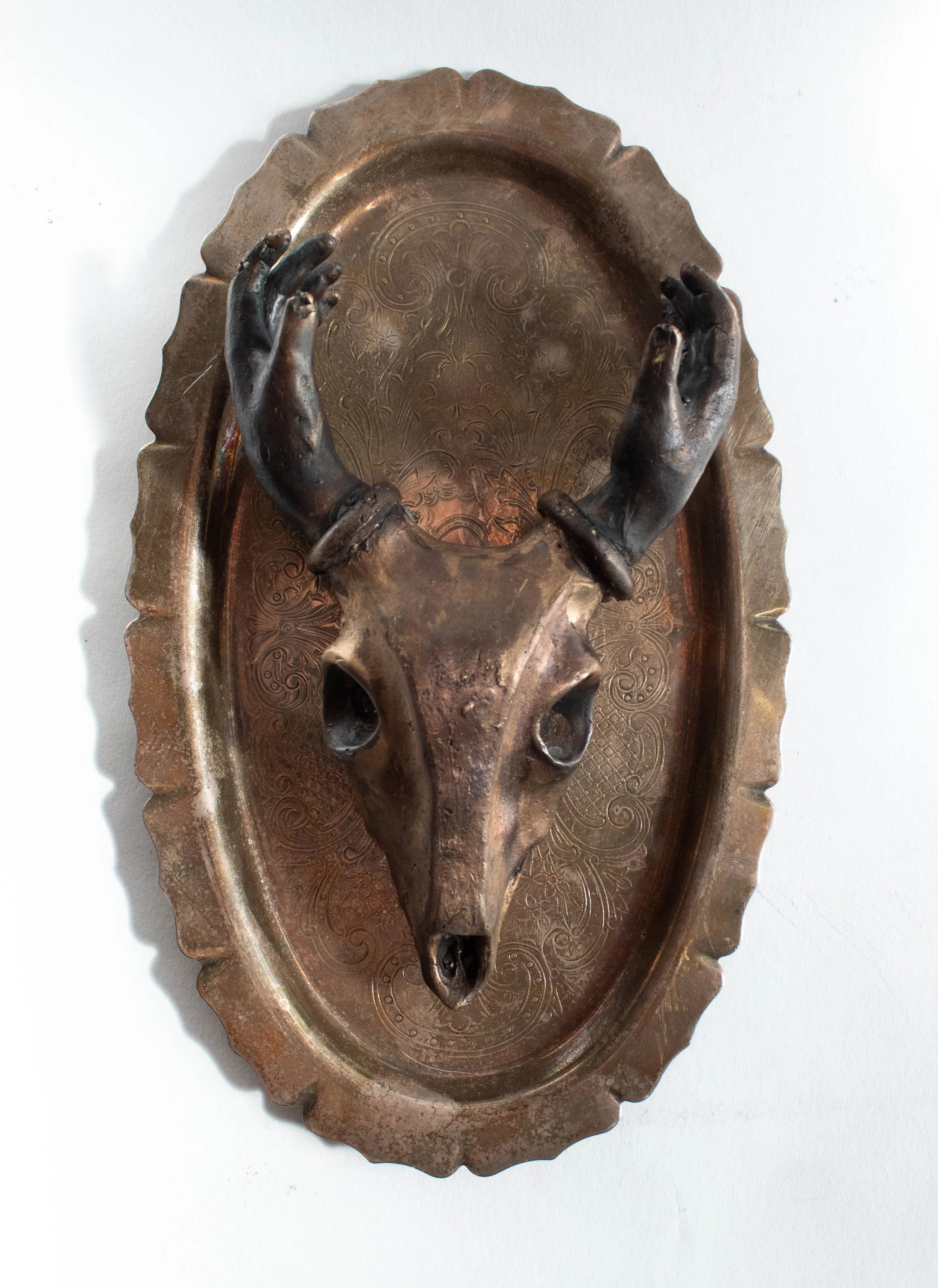 "Cycles" 2025, Cast Bronze and Silver Plate 