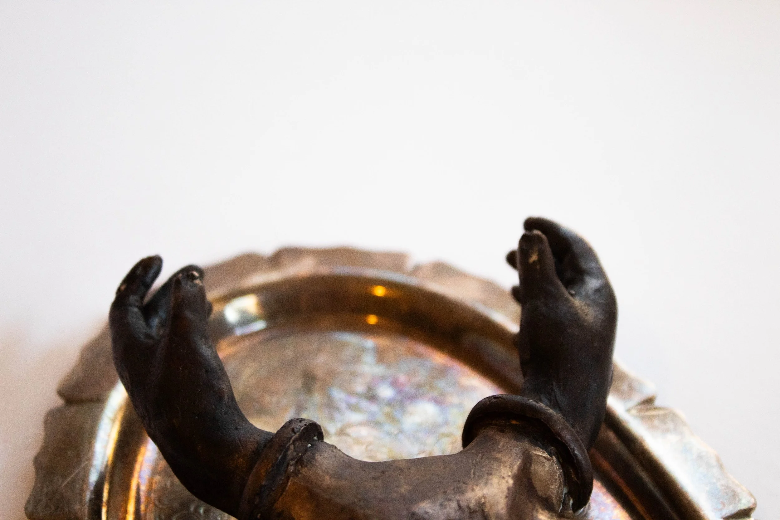 "Cycles" 2025, Cast Bronze and Silver Plate 