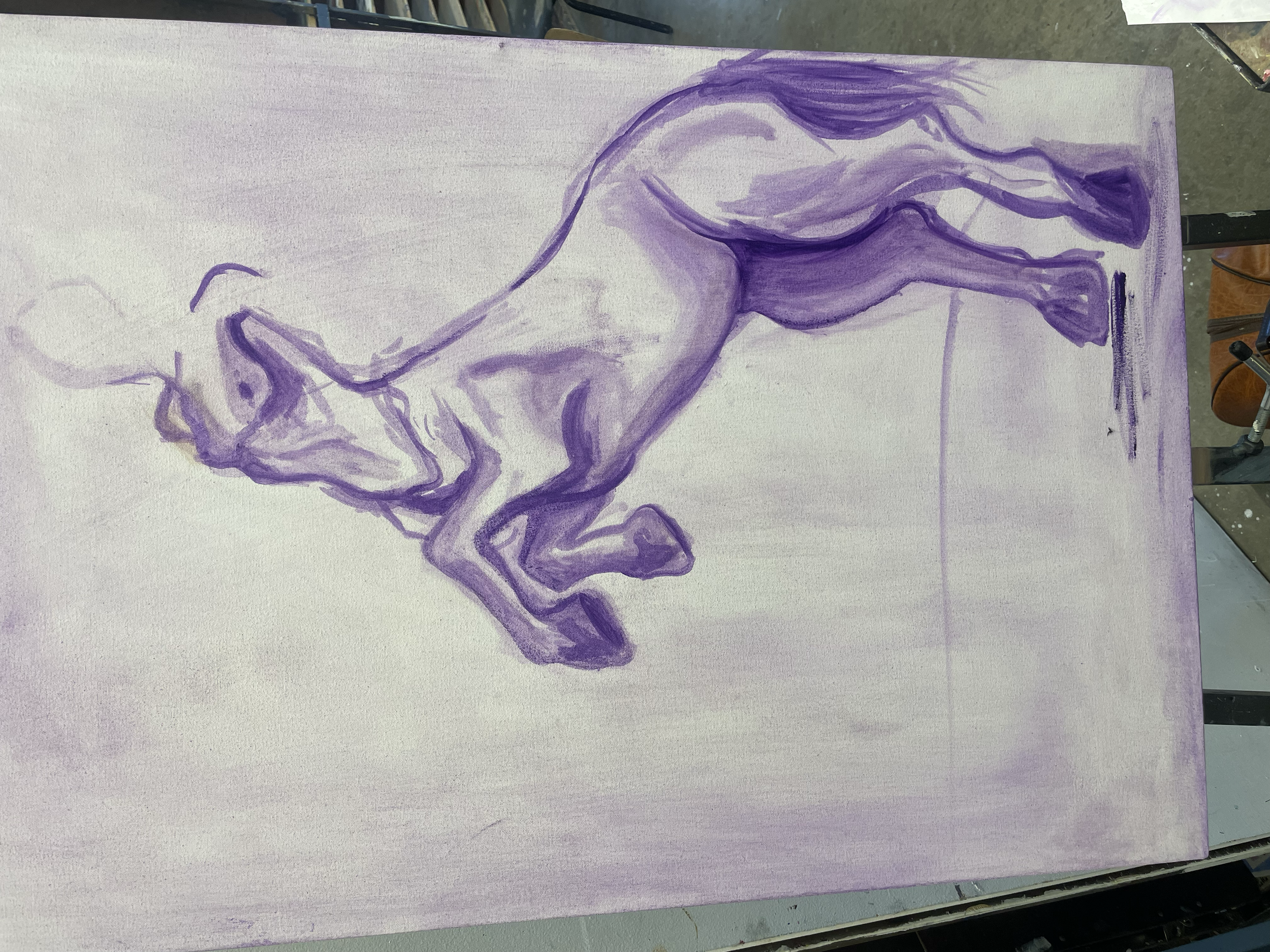 "Centaur" 2026 Oil Underpainting