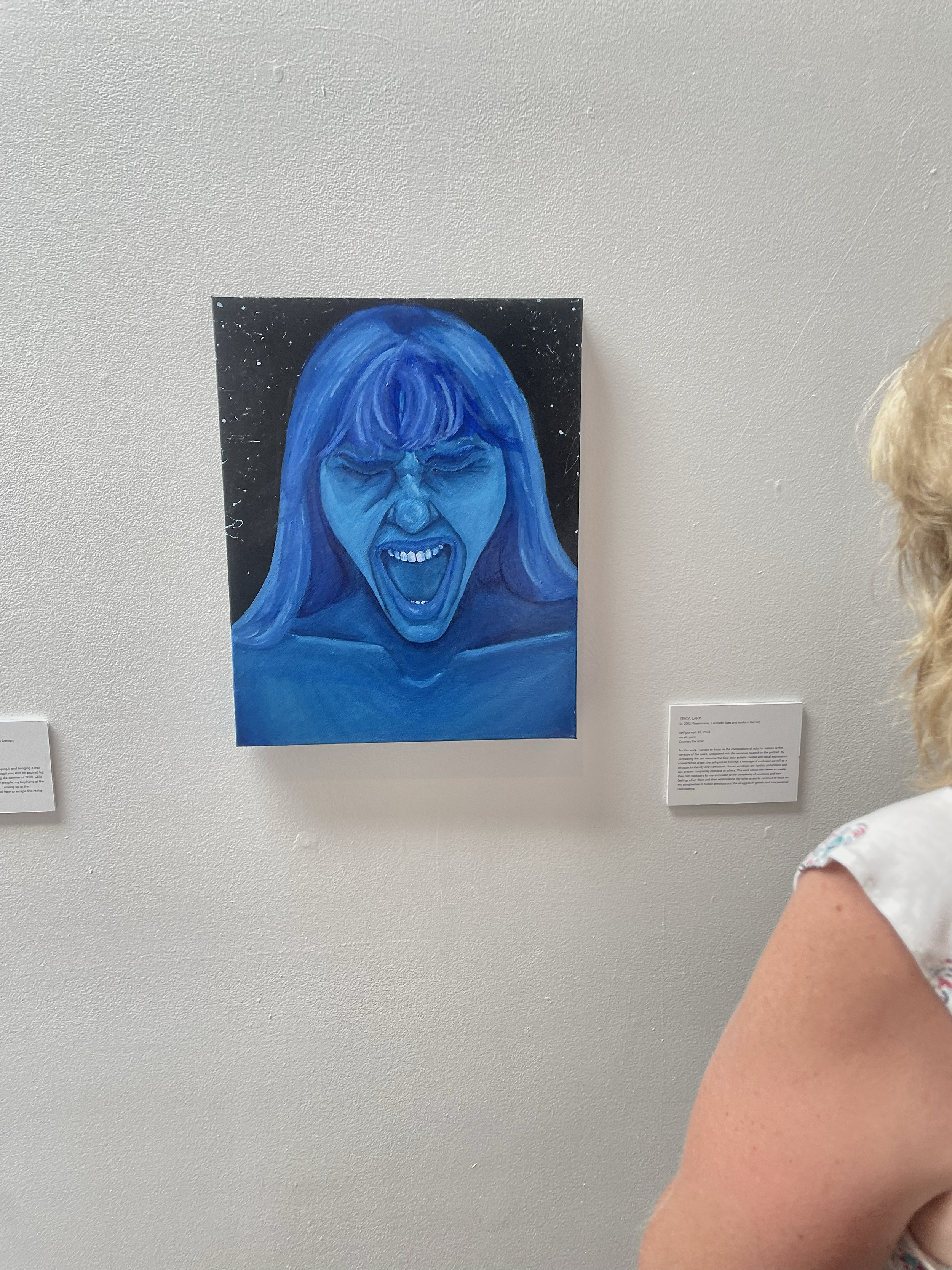 "Untitled Self Portrait 64" Acrylic Paint 2024