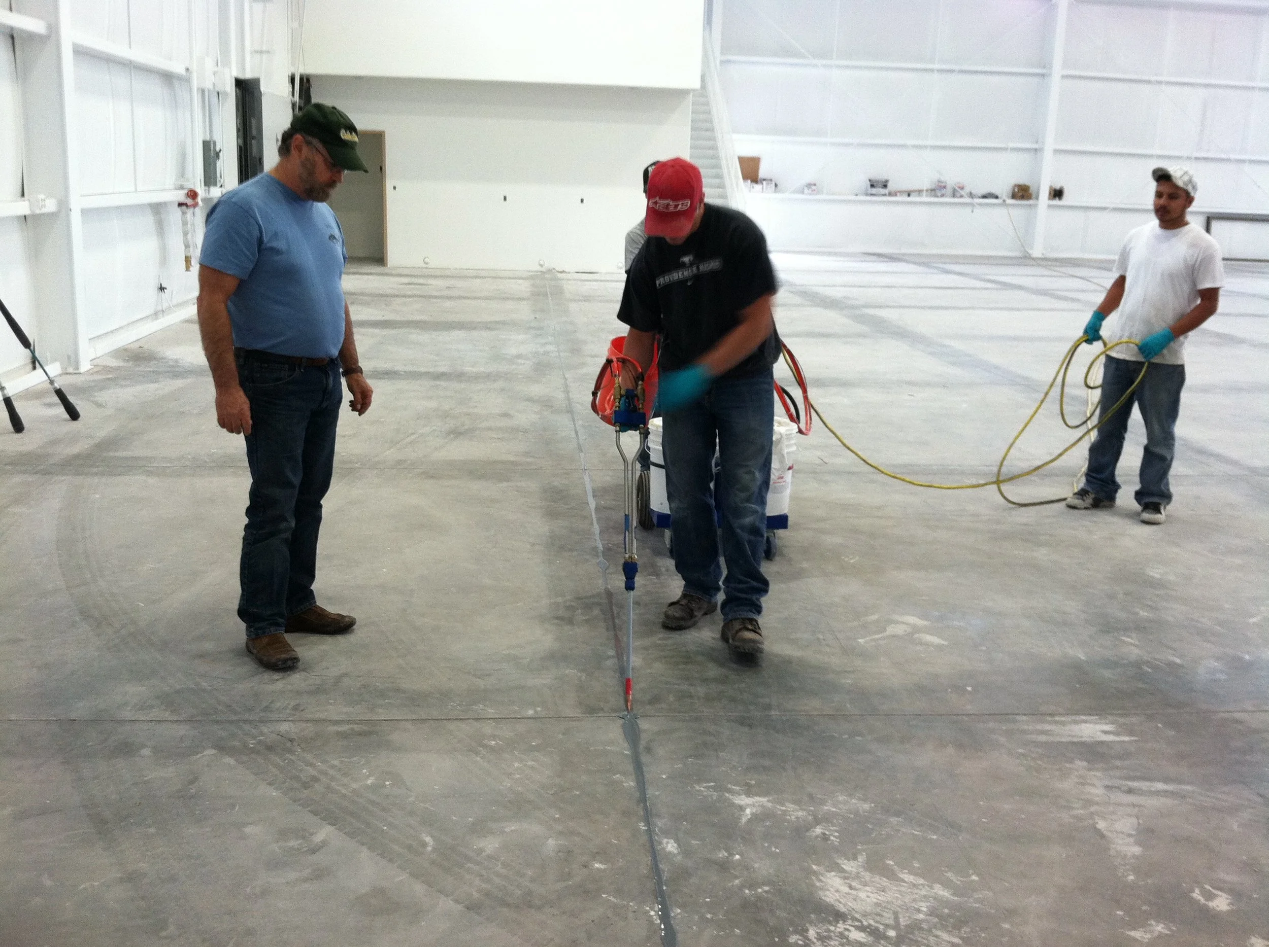 Airplane Hanger Joint Caulking.JPG