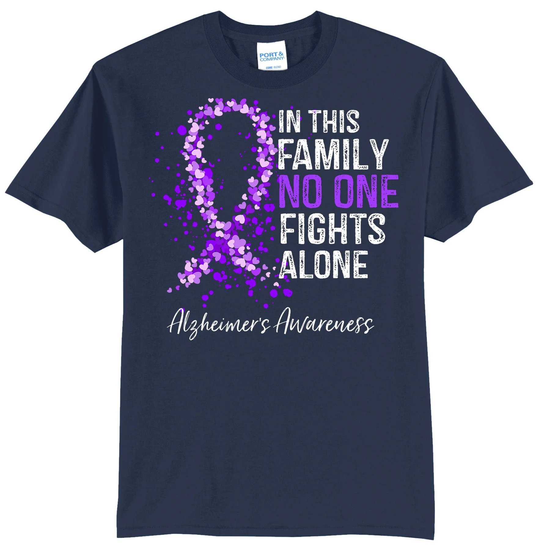 Alzheimers Awareness Graphic Tee Shirt