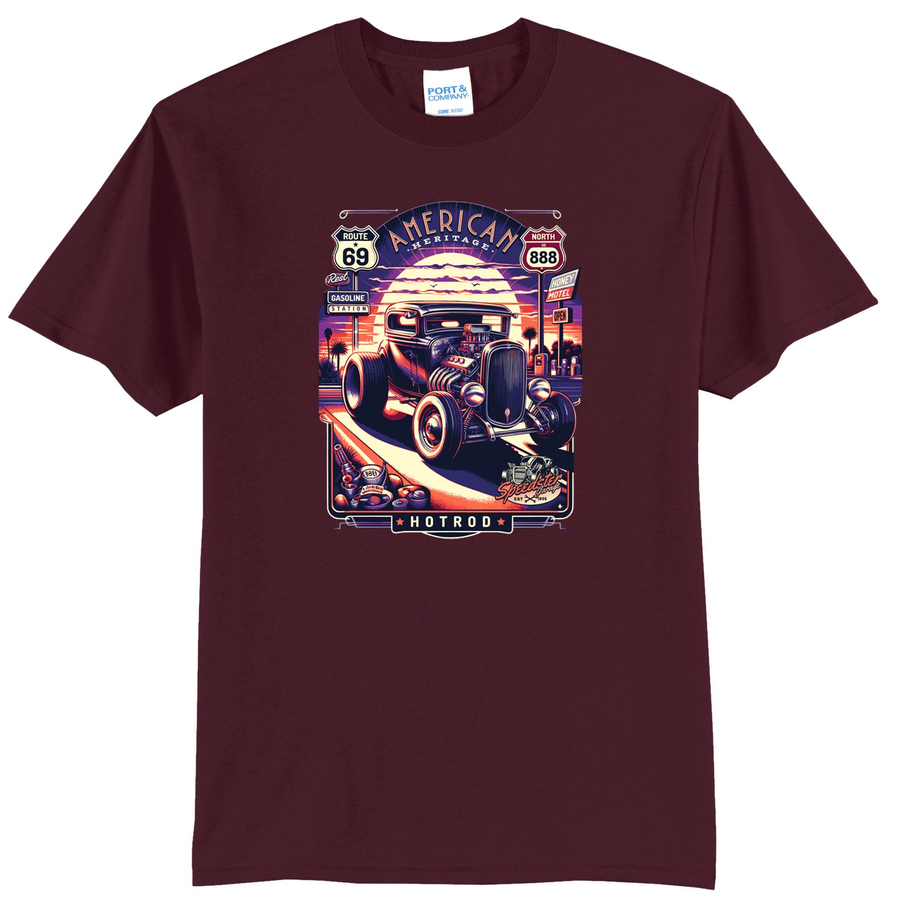 Streetwear - American Heritage PC55 ATHLETIC MAROON.jpg