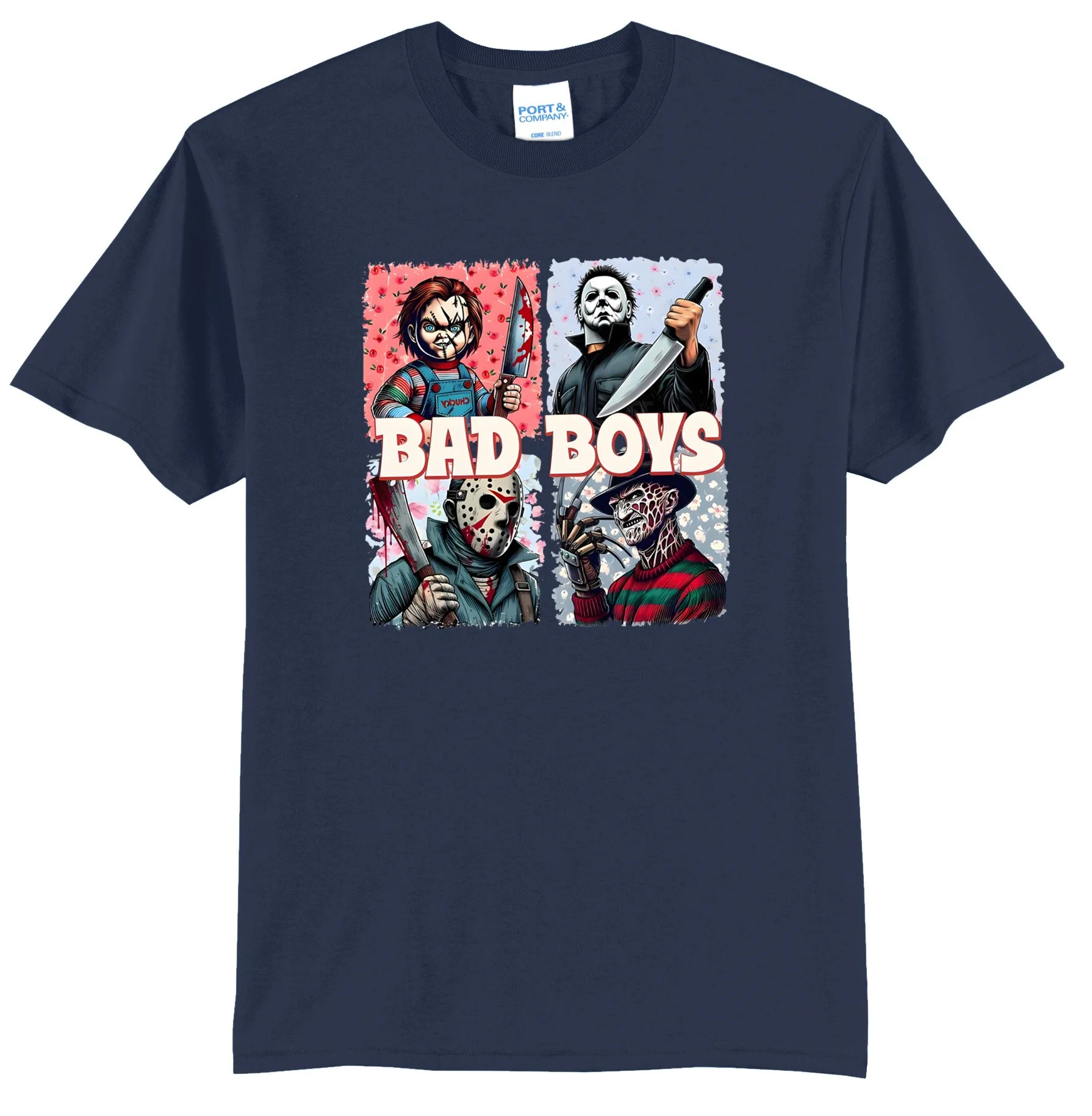 Bad Boys Halloween Graphic Tee Shirt