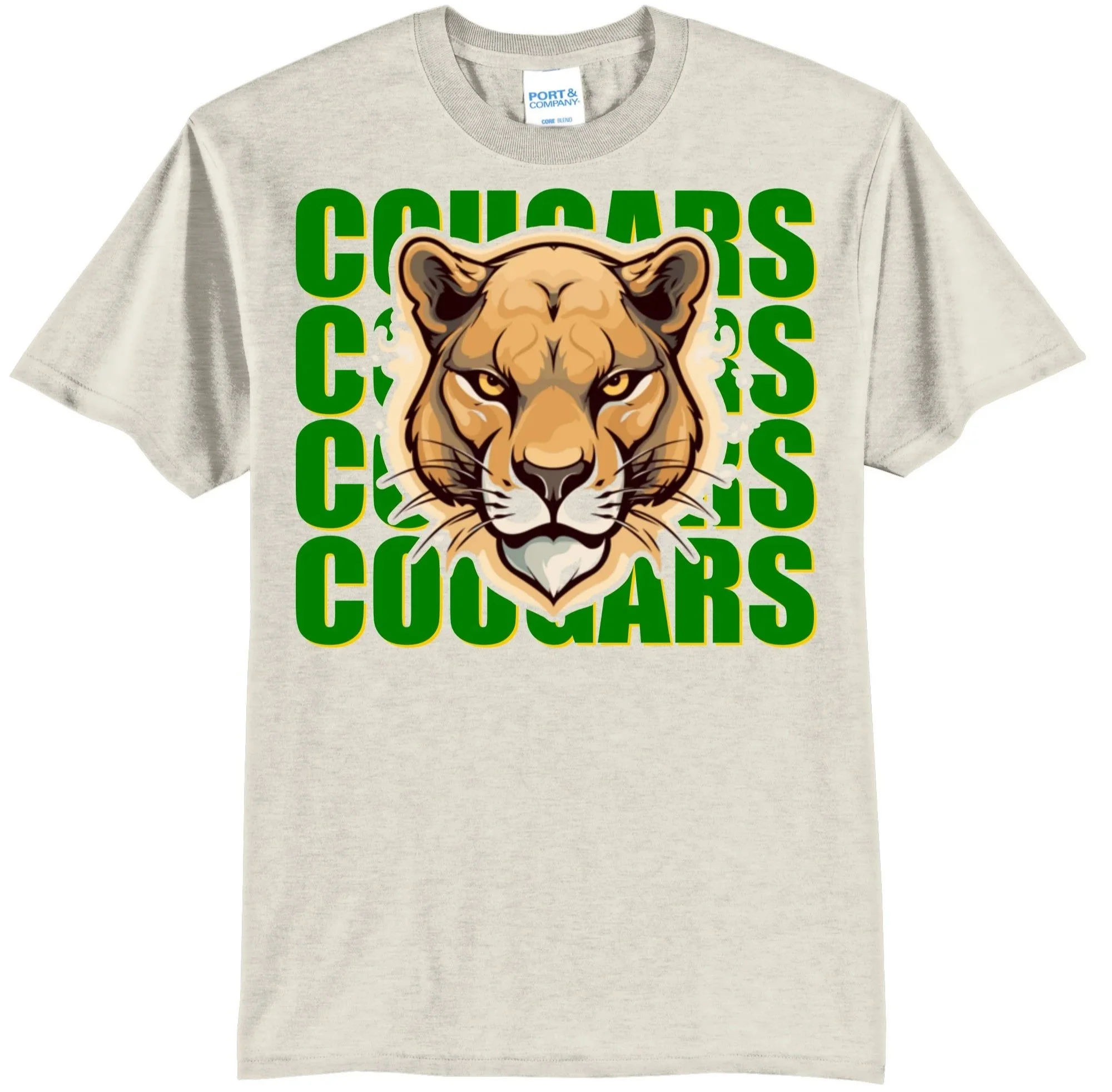 East Hardy Cougars Cougar Head Graphic Tee Shirt