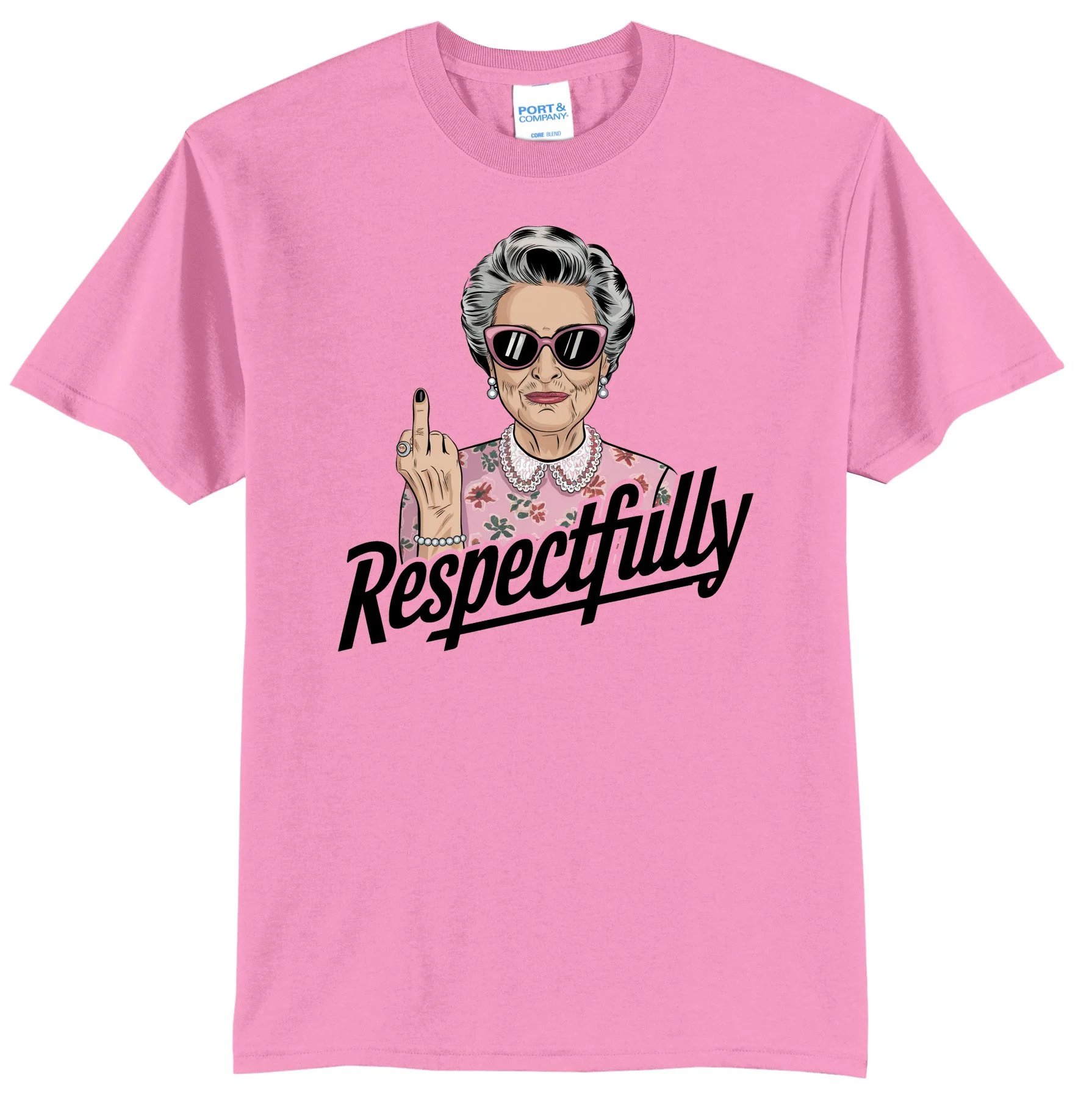 Respectfully, Middle Finger Graphic Tee Shirt