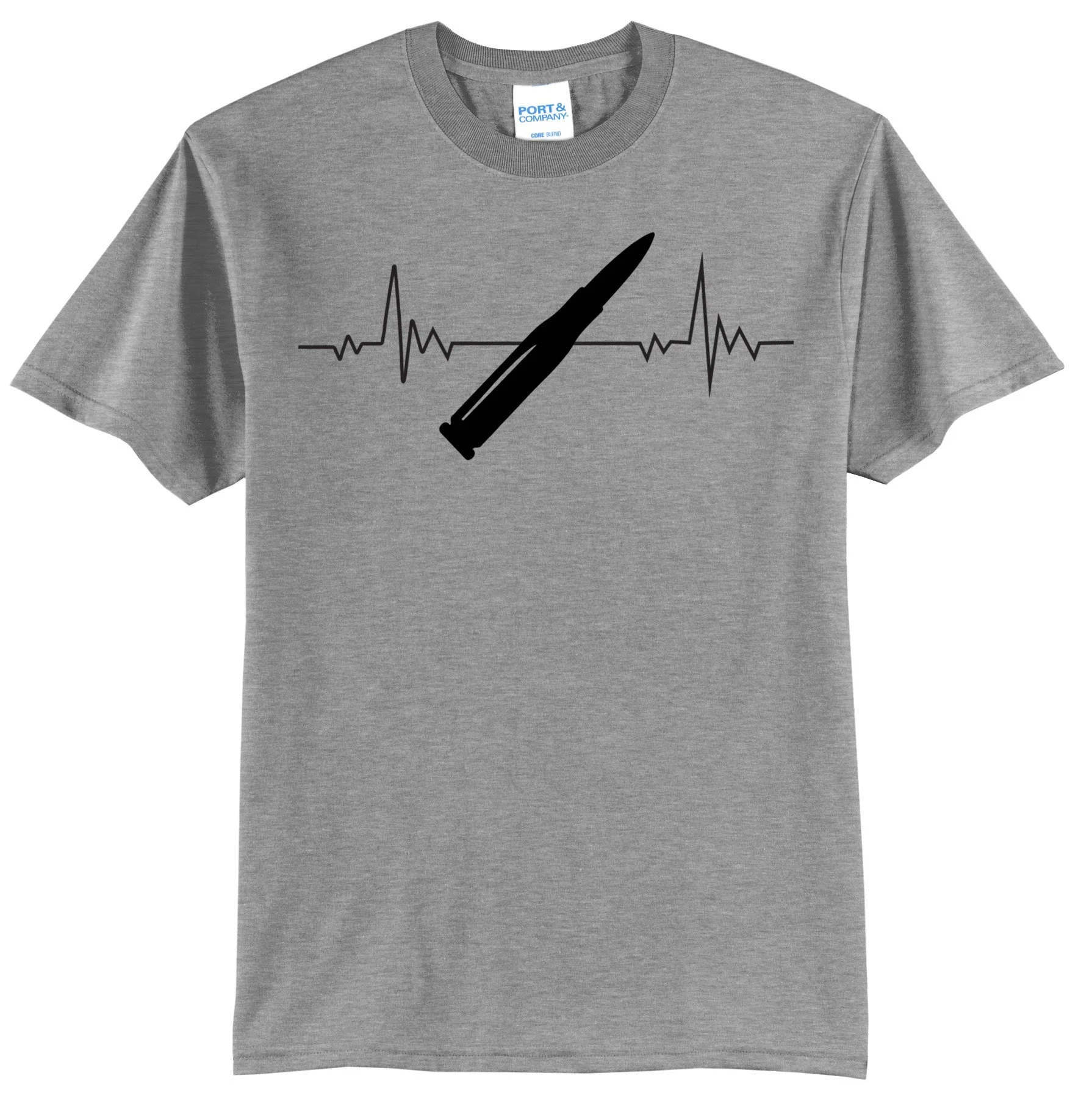 Heartline Light Machine Gun Graphic Tee Shirt