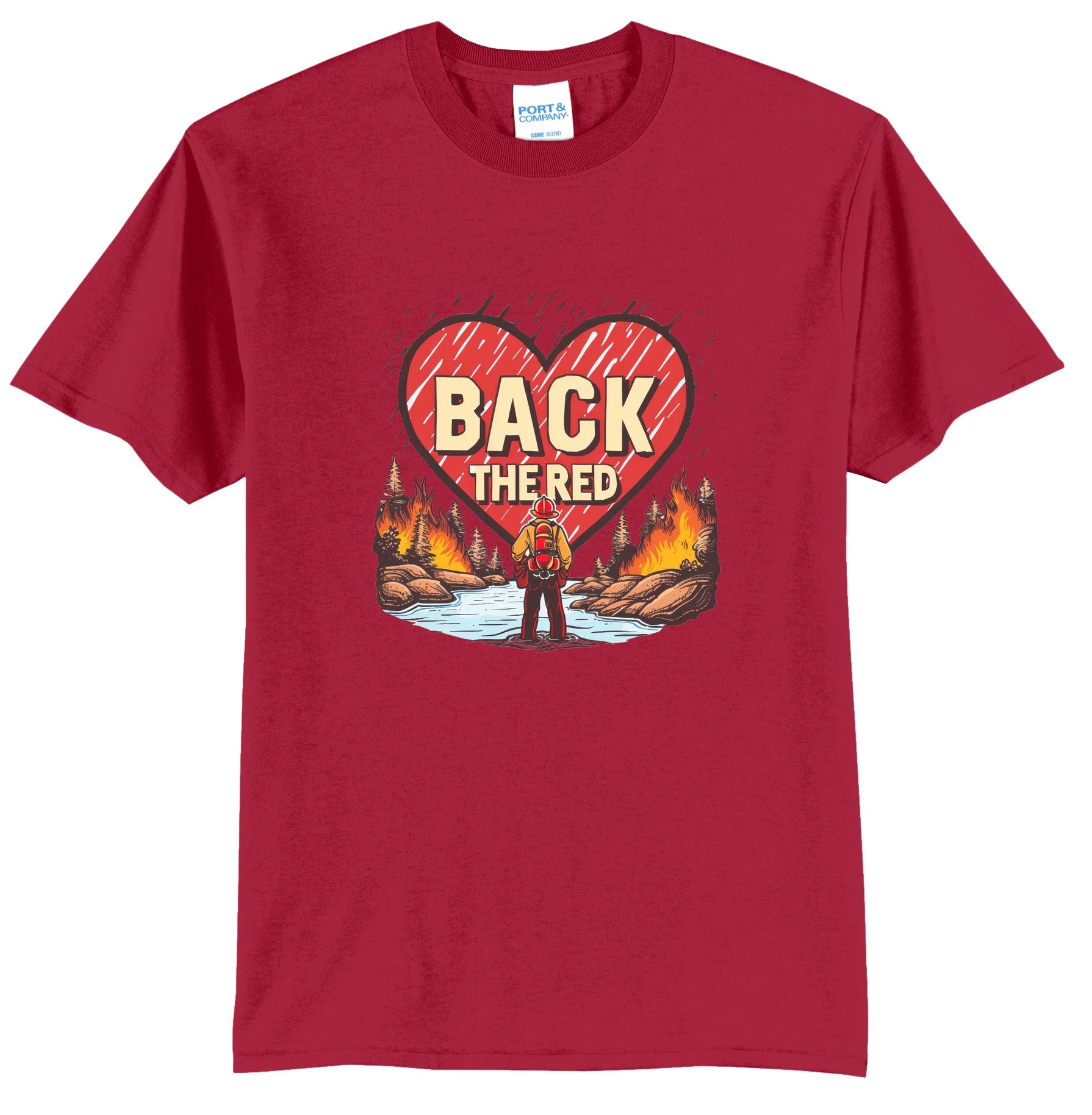 Back The Red Graphic Tee Shirt