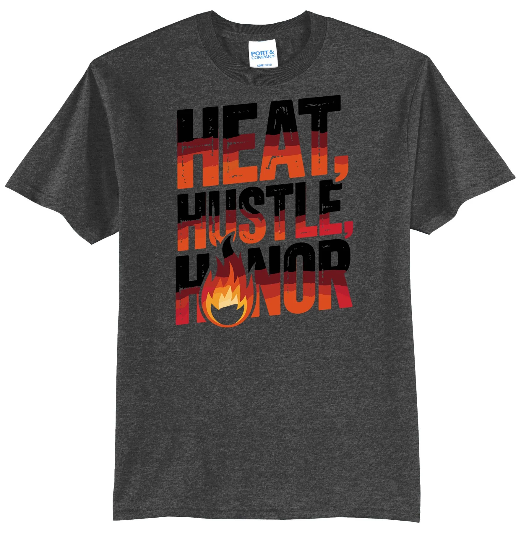 Heart Hustle Honor Firefighter T-Shirt PC55 DARK HEATHER GREY.jpg