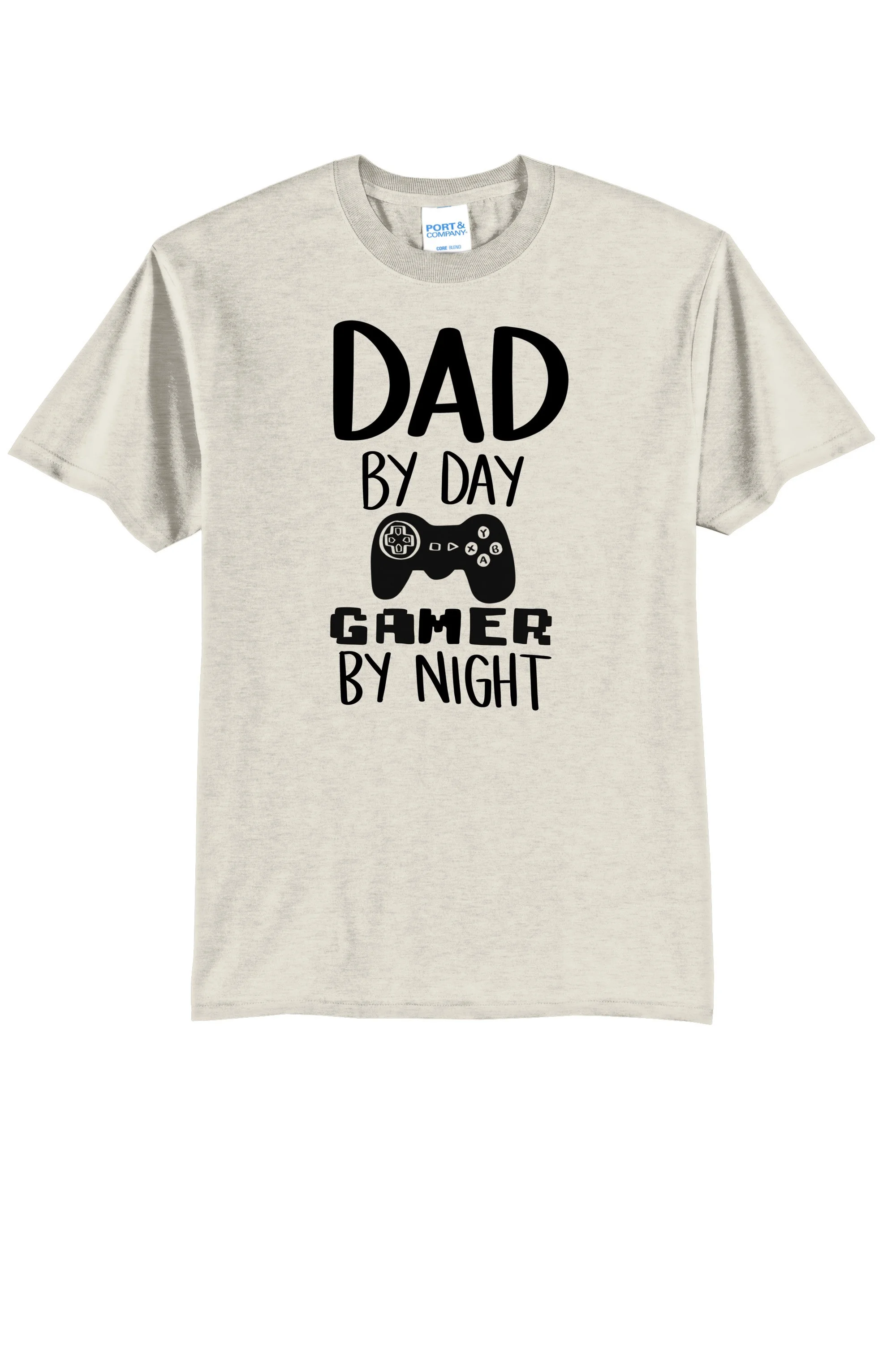 12. Dad By Day Gamer by Night PC55 OATMEAL HEATHER.jpg