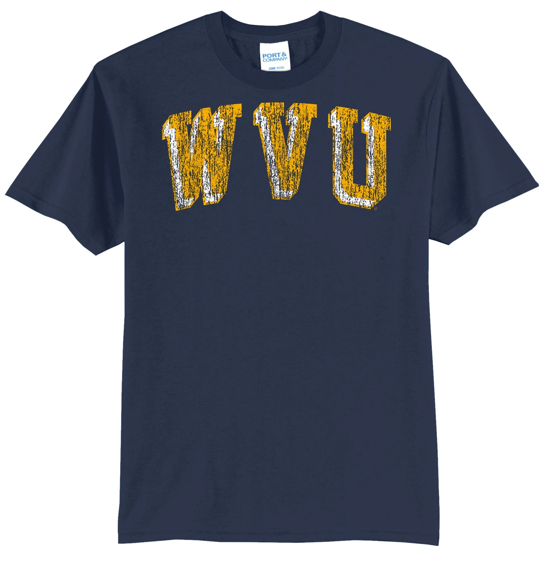 WVU Rustic Gold Graphic Tee Shirt