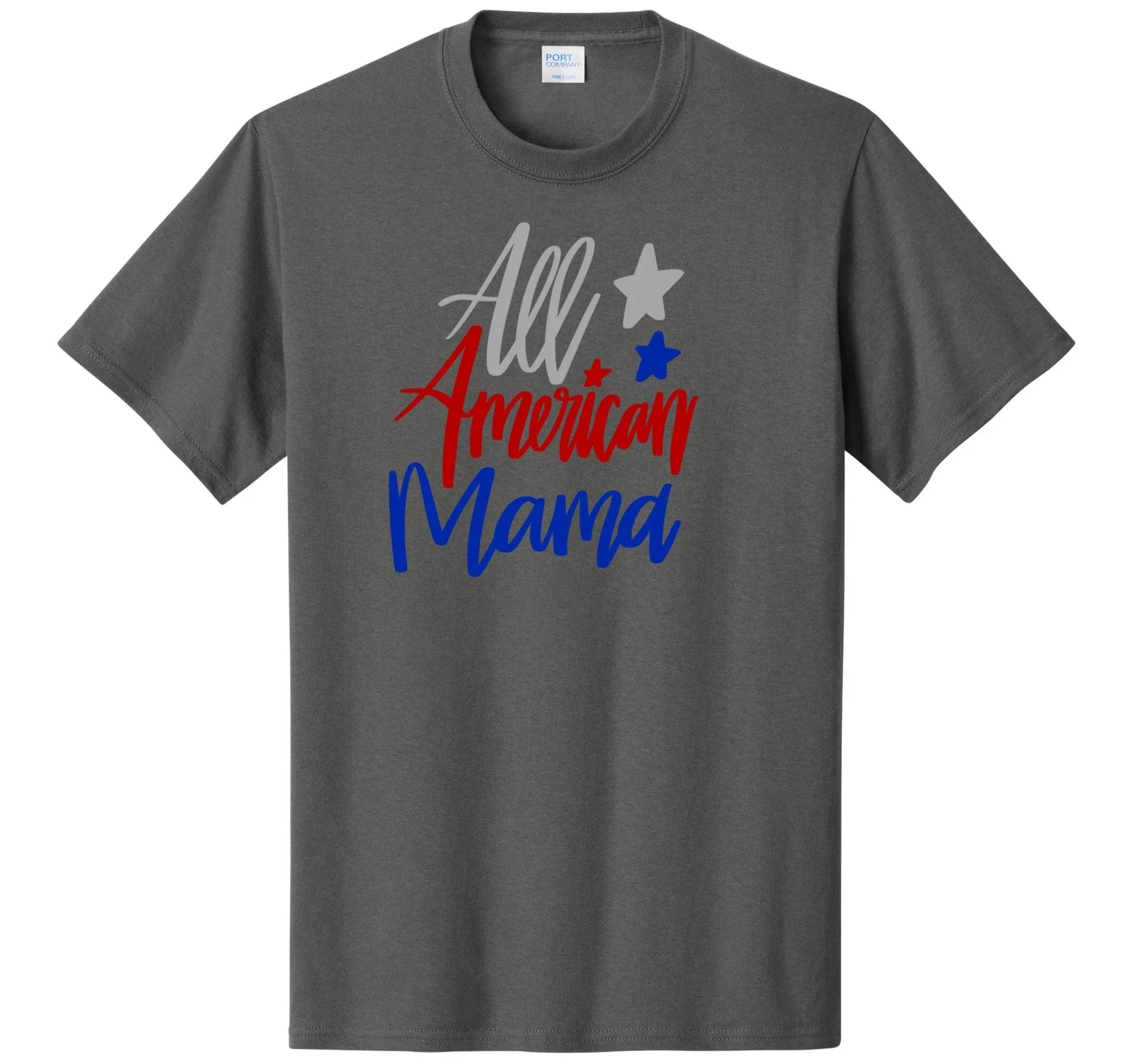 All American Mama Graphic Tee Shirt