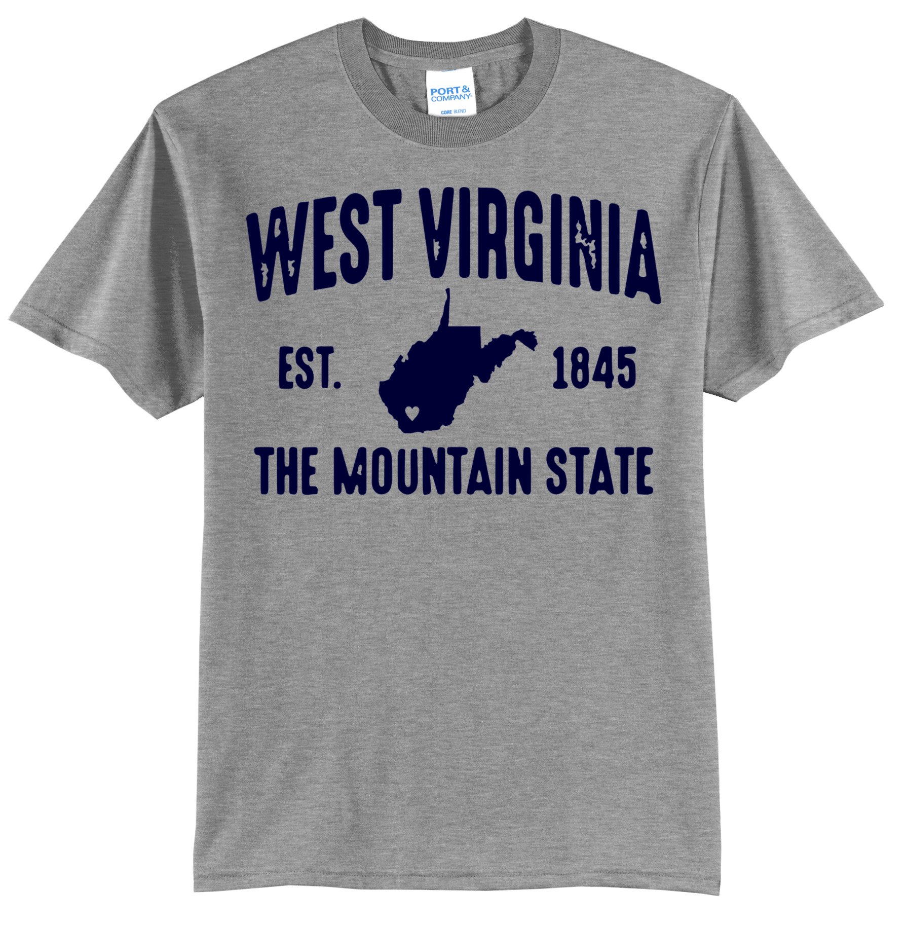 West Virginia Est. 1845 Navy Graphic Tee Shirt