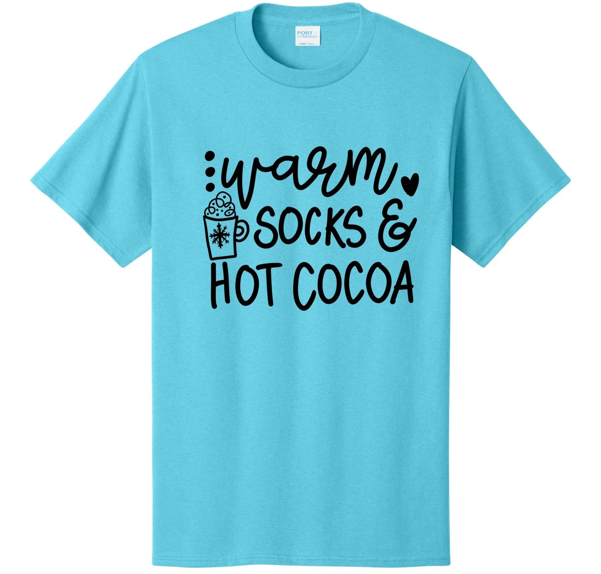 Warm Socks and Hot Cocoa Graphic Tee Shirt