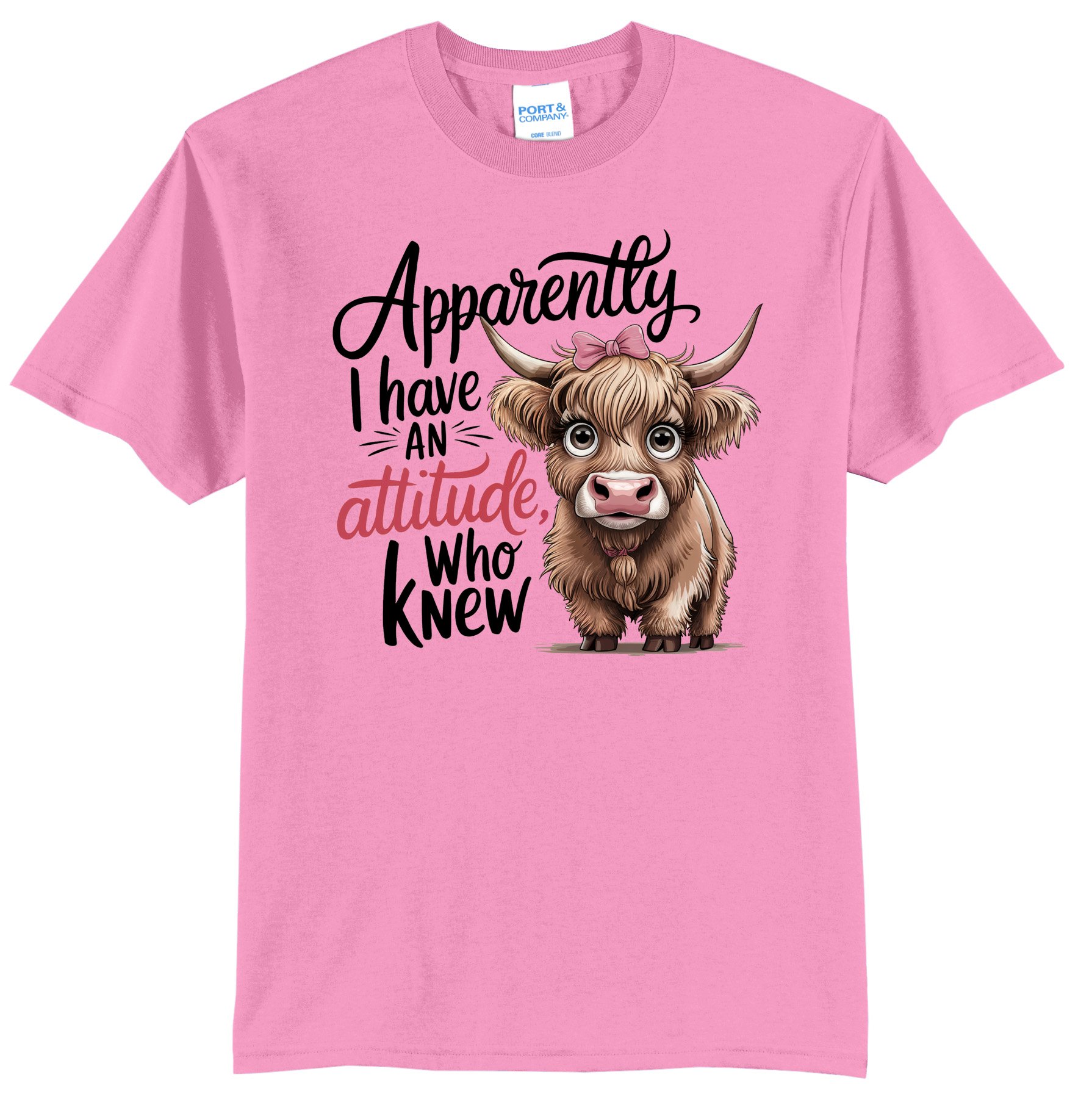 Apparently I Have An Attitude! Who Knew? Graphic Tee Shirt