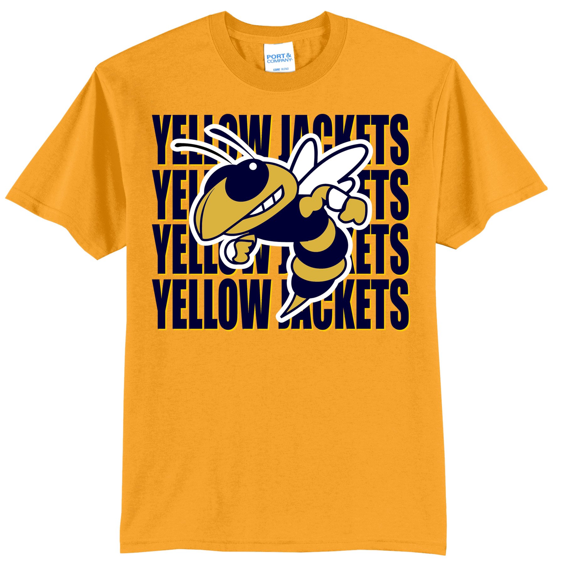 Moorefield Yellow Jackets with Yellow Jacket Graphic Tee Shirt