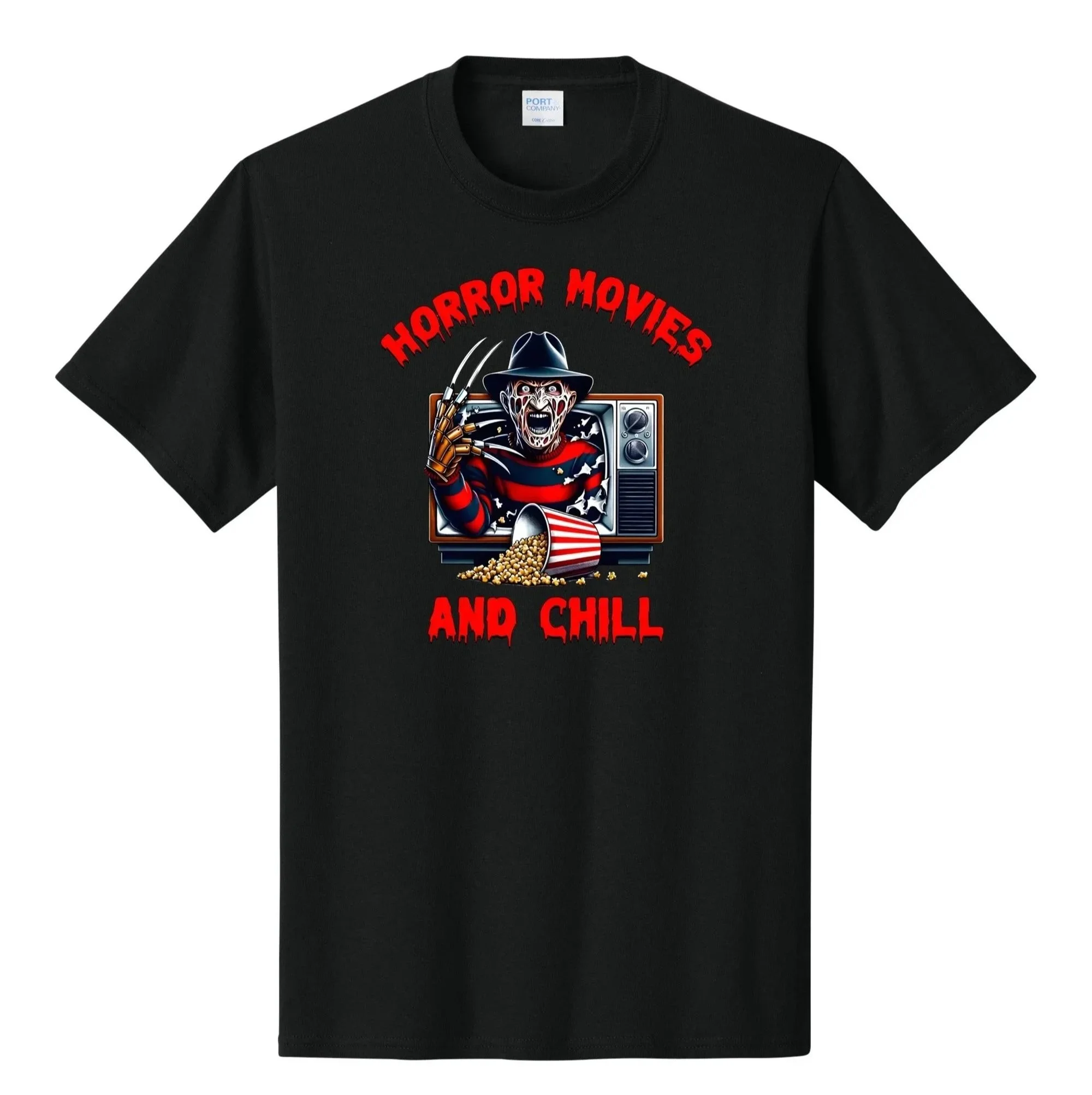 Horror Movies and Chill Graphic Tee Shirt