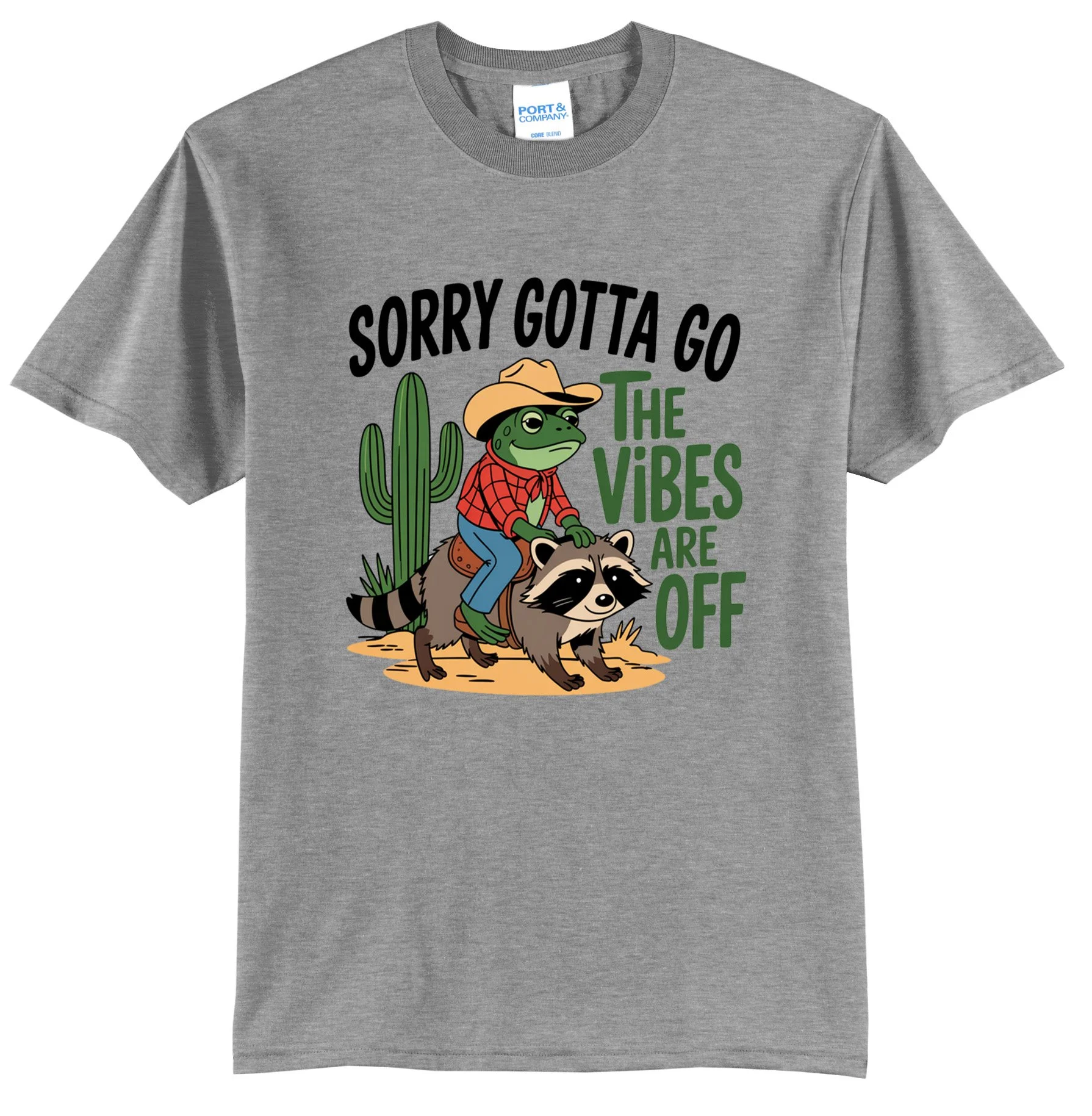 Sorry, Gotta Go, Vibes Are Off Graphic Tee Shirt