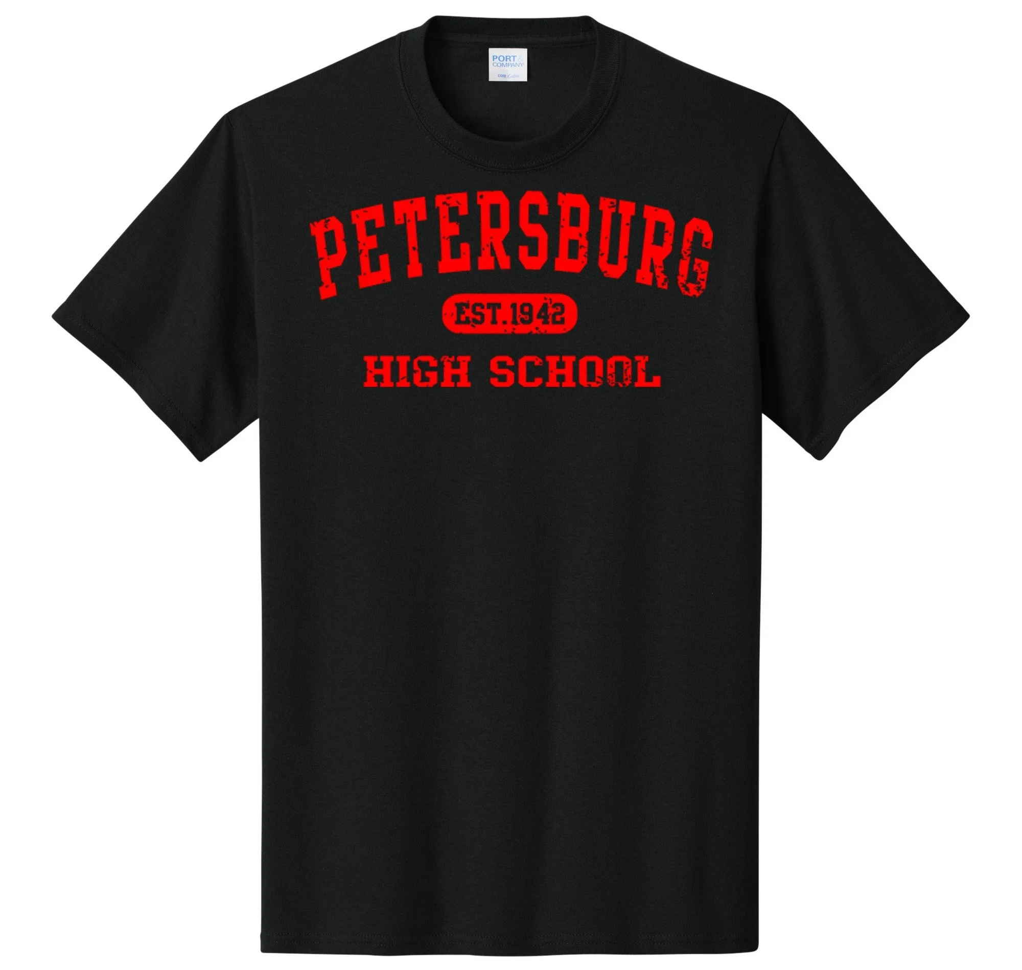 Petersburg High School Rustic Graphic Tee Shirt