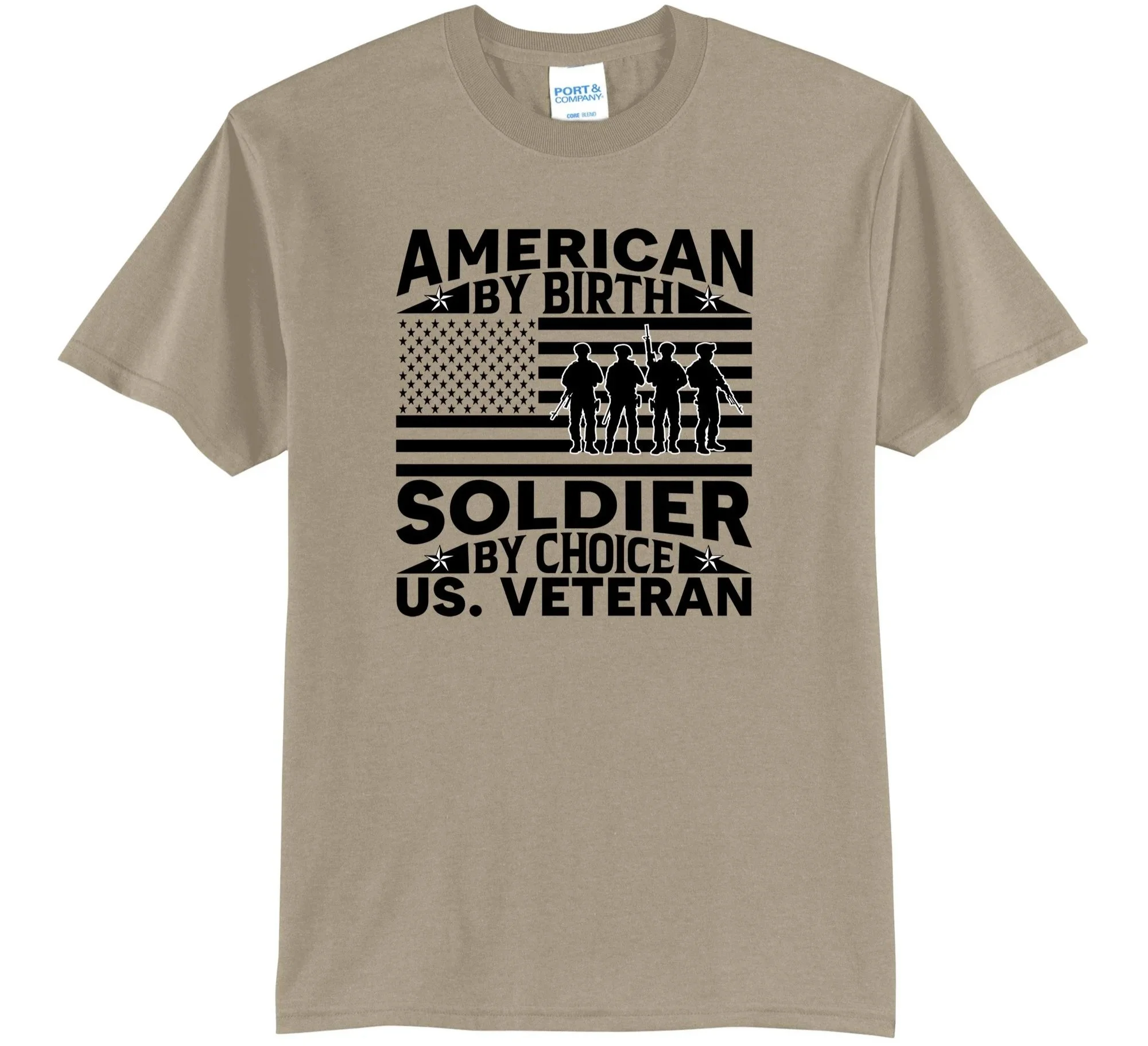 American By Birth, Soldier By Choice Graphic Tee Shirt