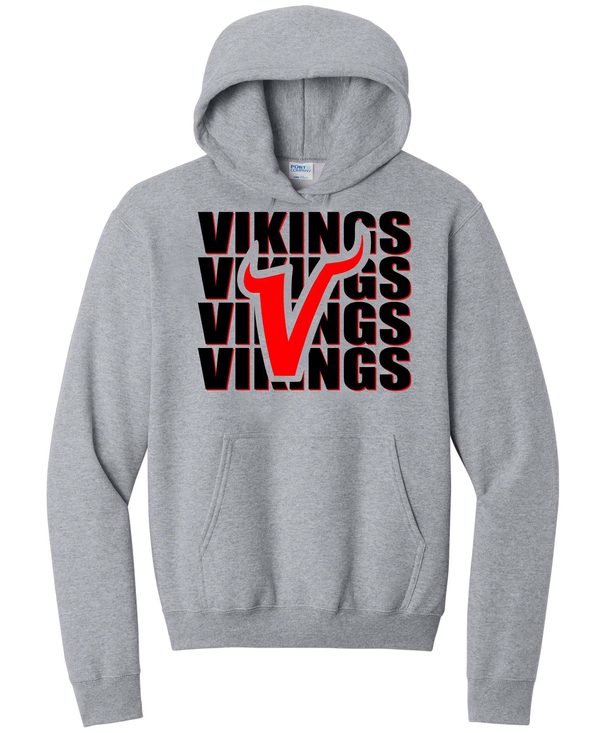 Petersburg Viking V Vikings Graphic Hoodie