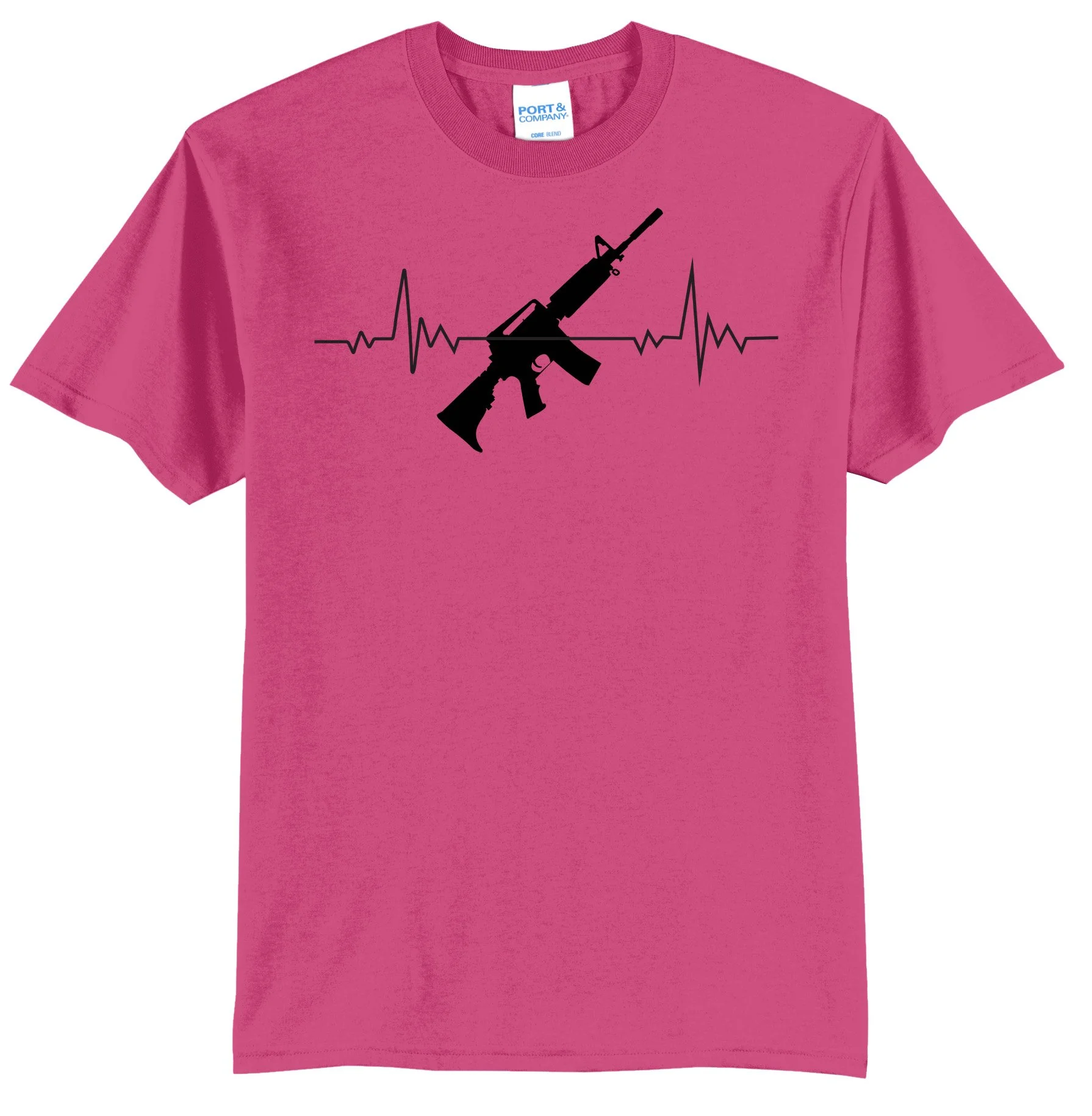 Heartline Machine Gun Graphic Tee Shirt