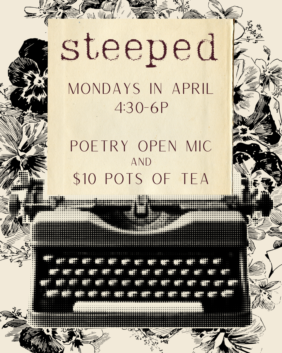 Steeped Open Mic Poetry