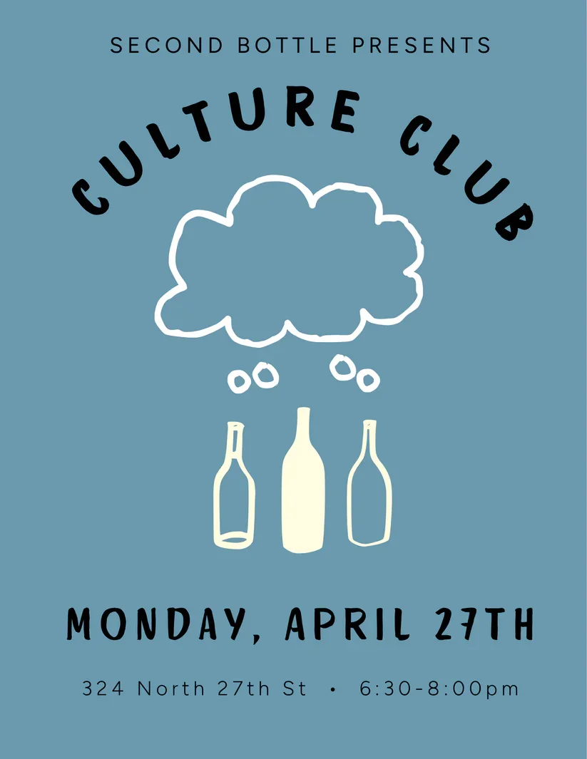 Second Bottle Club presents Culture Club: Poetry