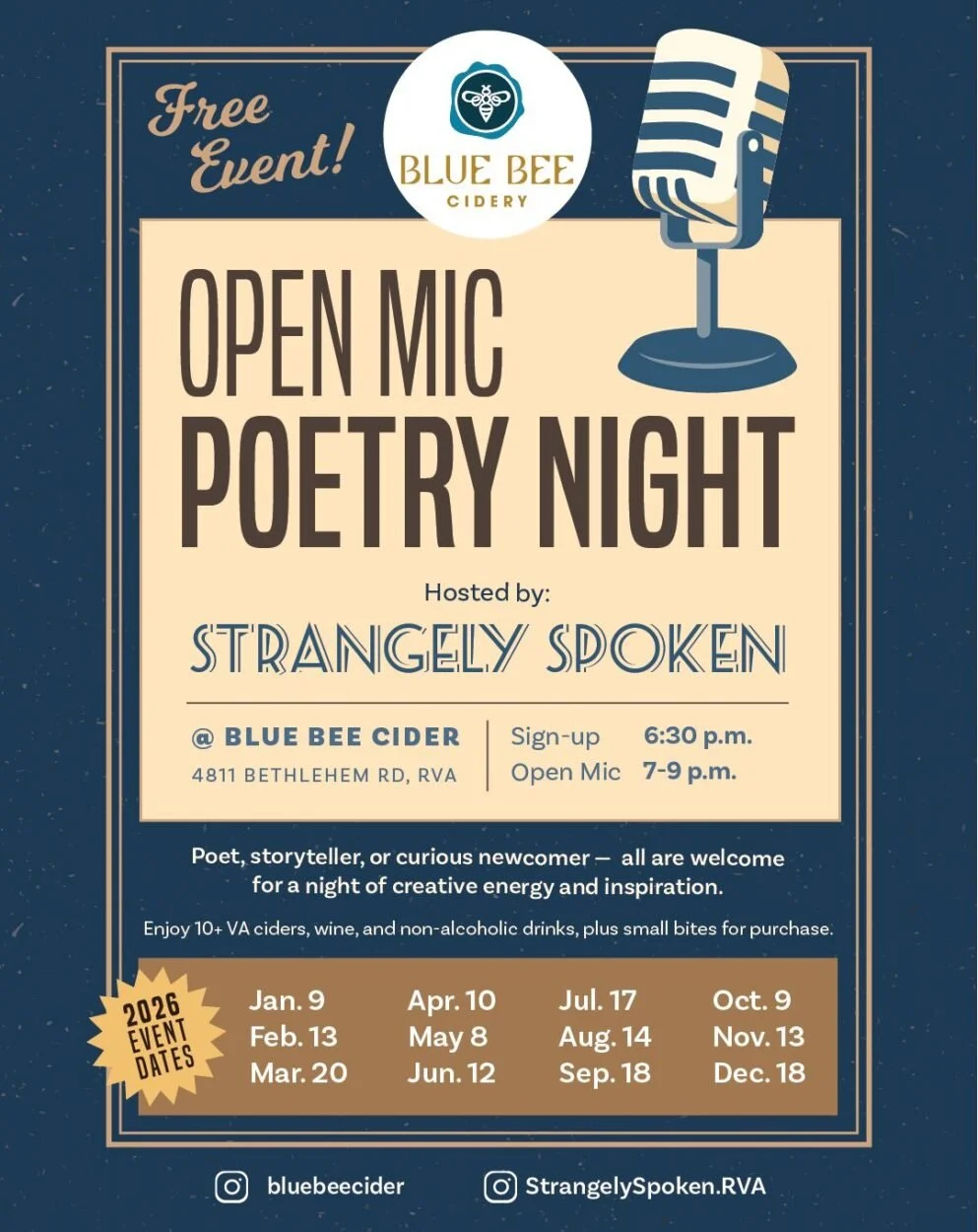 Strangely Spoken Open Mic Poetry Night 