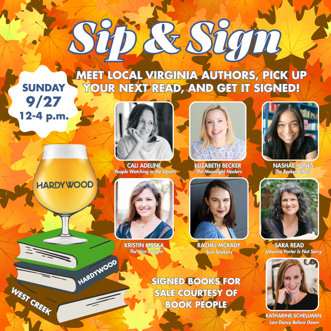 Sip & Sign: Local VA Authors at Hardywood Brewery West Creek