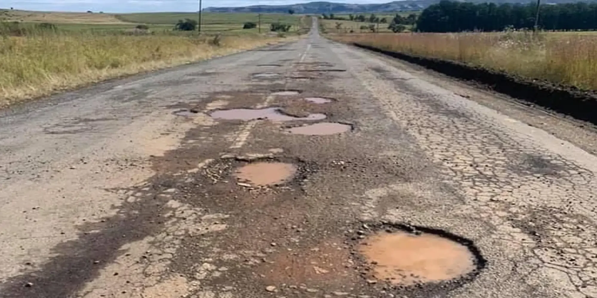 Bad rural road
