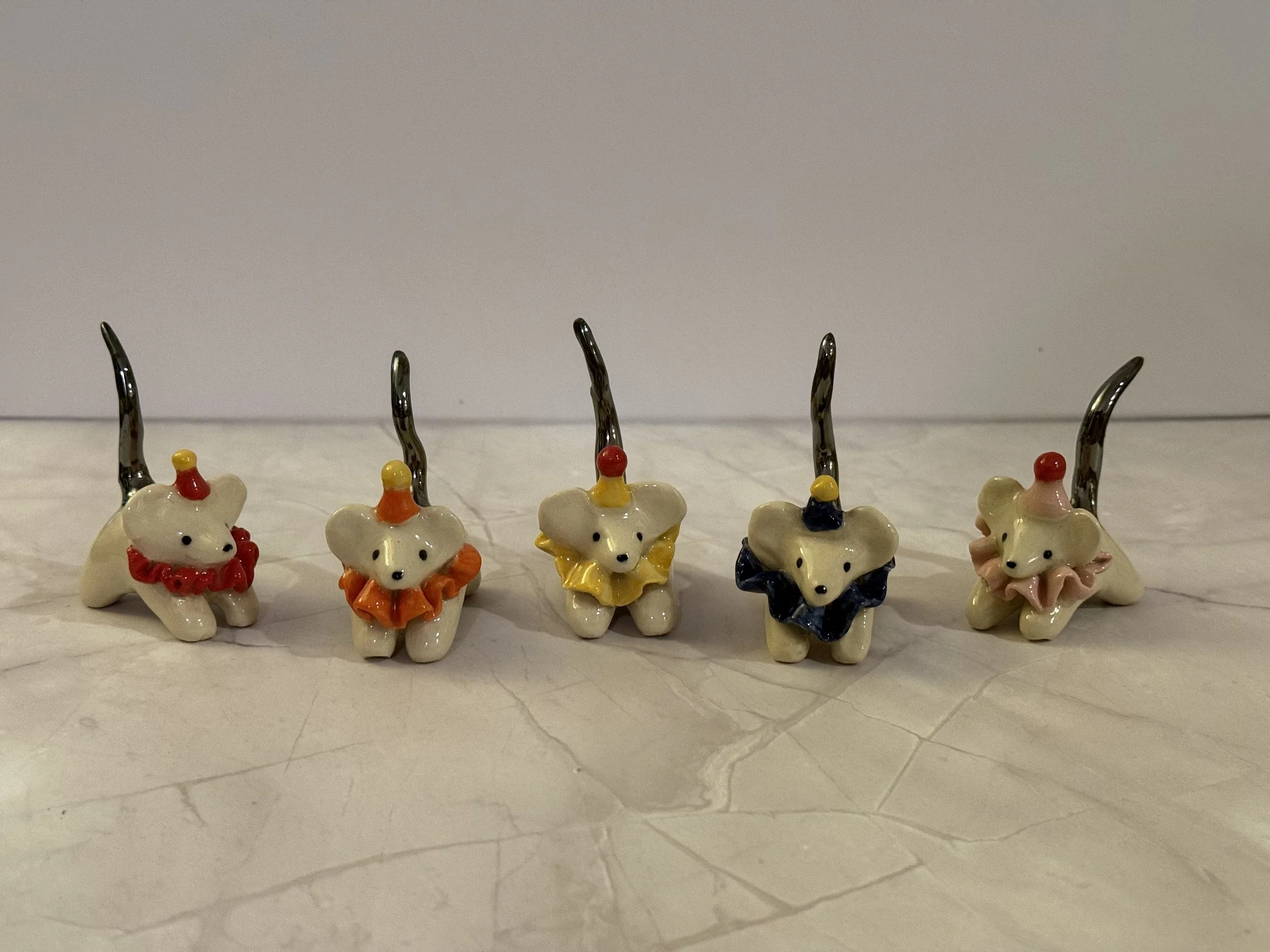 PRE-ORDER Ceramic Circus Rat Ring Holder