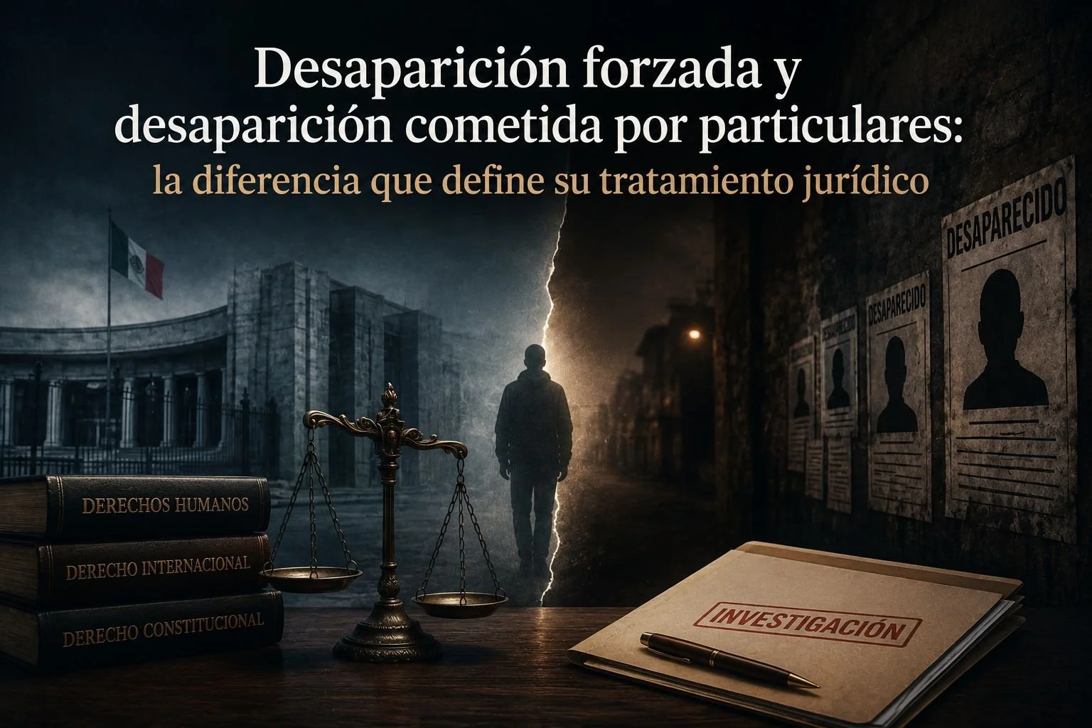 Desaparición forzada y desaparición cometida por particulares: la diferencia que define su tratamiento jurídico 