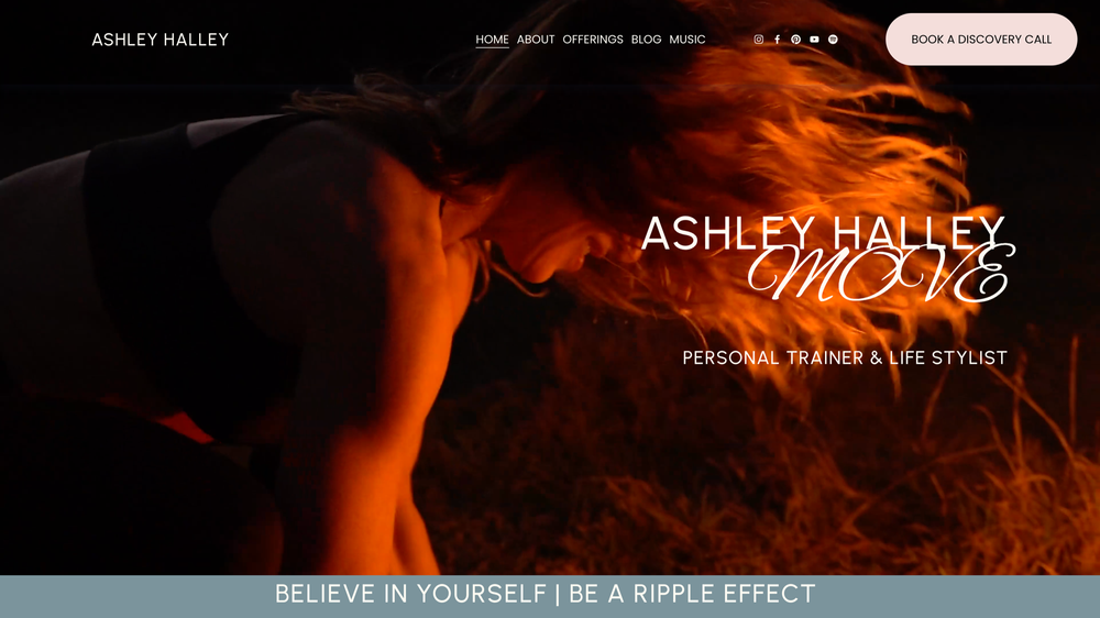 Ashley Halley MOVE website