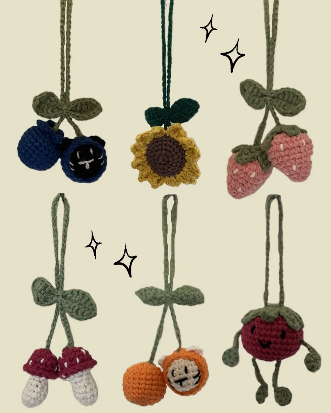 More Coastal Charms available for the fruity cuties 🍓🍊🍄