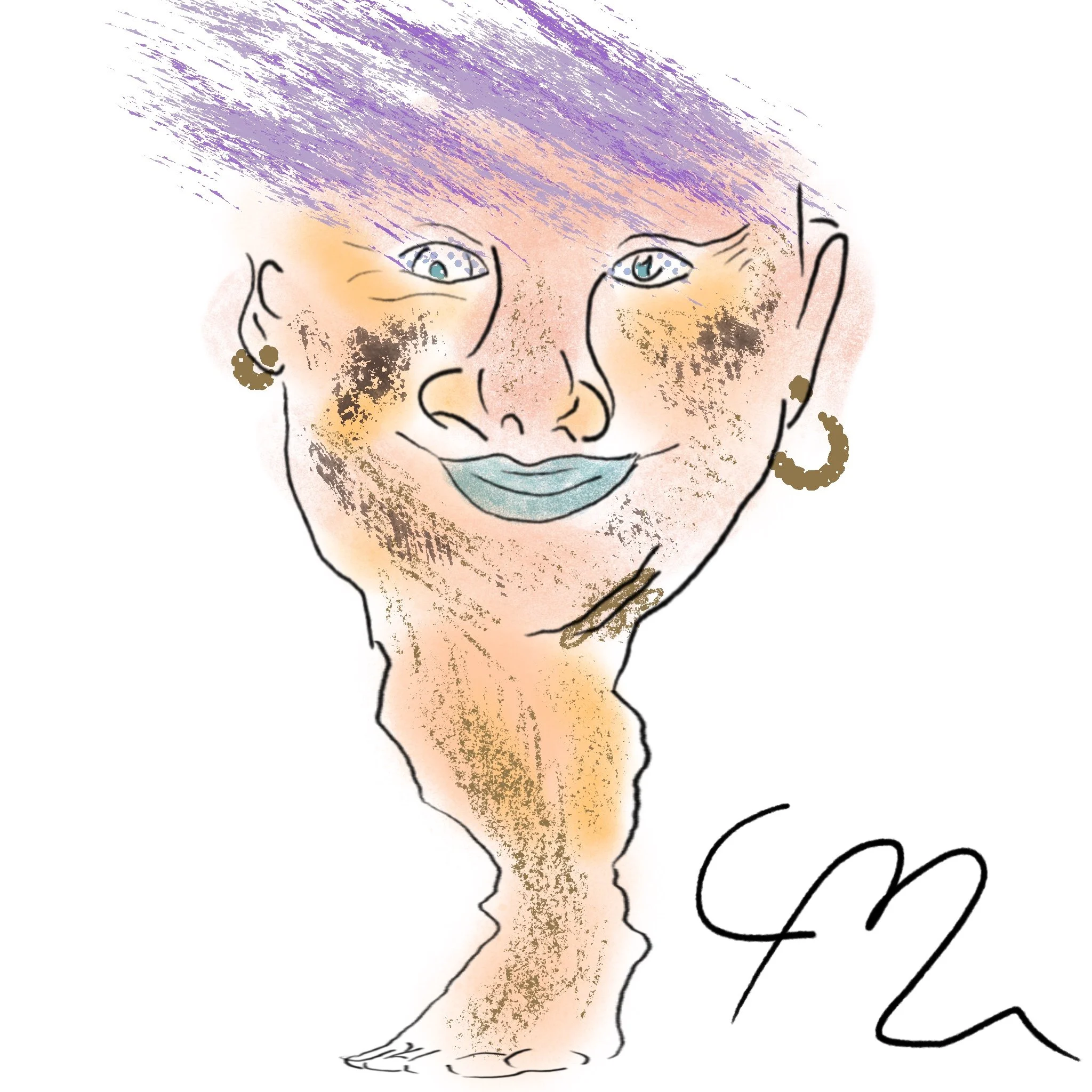 “She’s allll leg” A digital piece 