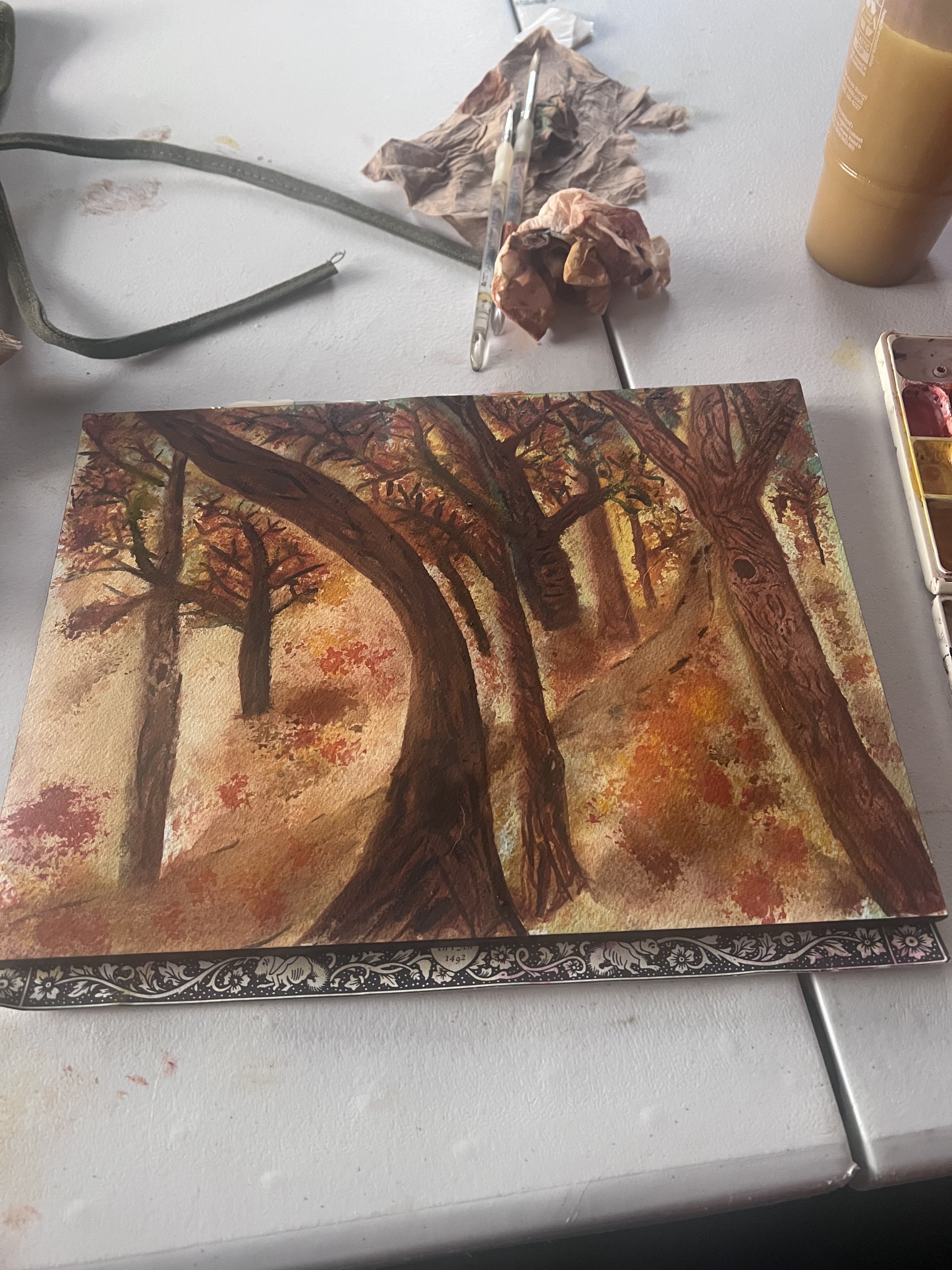 “The Forest Echos” Watercolor (SOLD) 